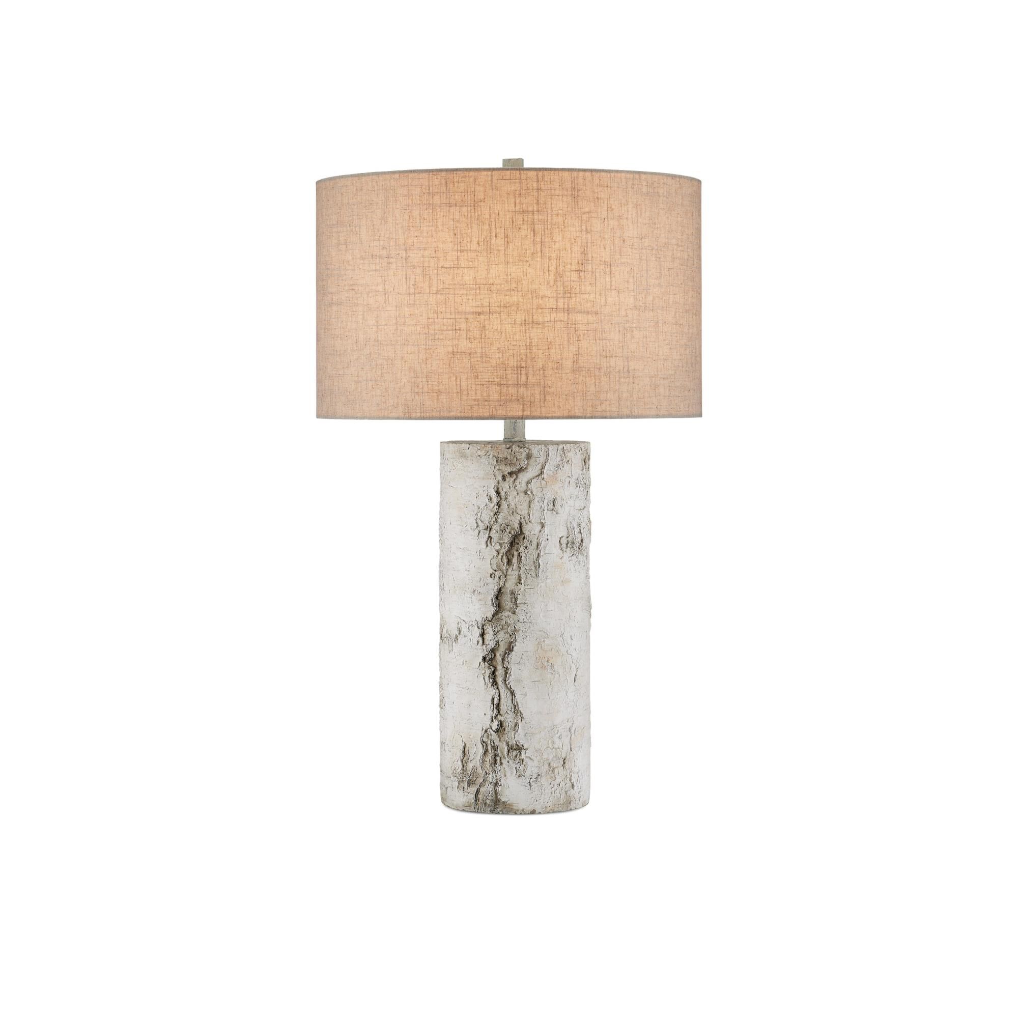 Faux Birch 30 Inch Table Lamp by Currey and Company