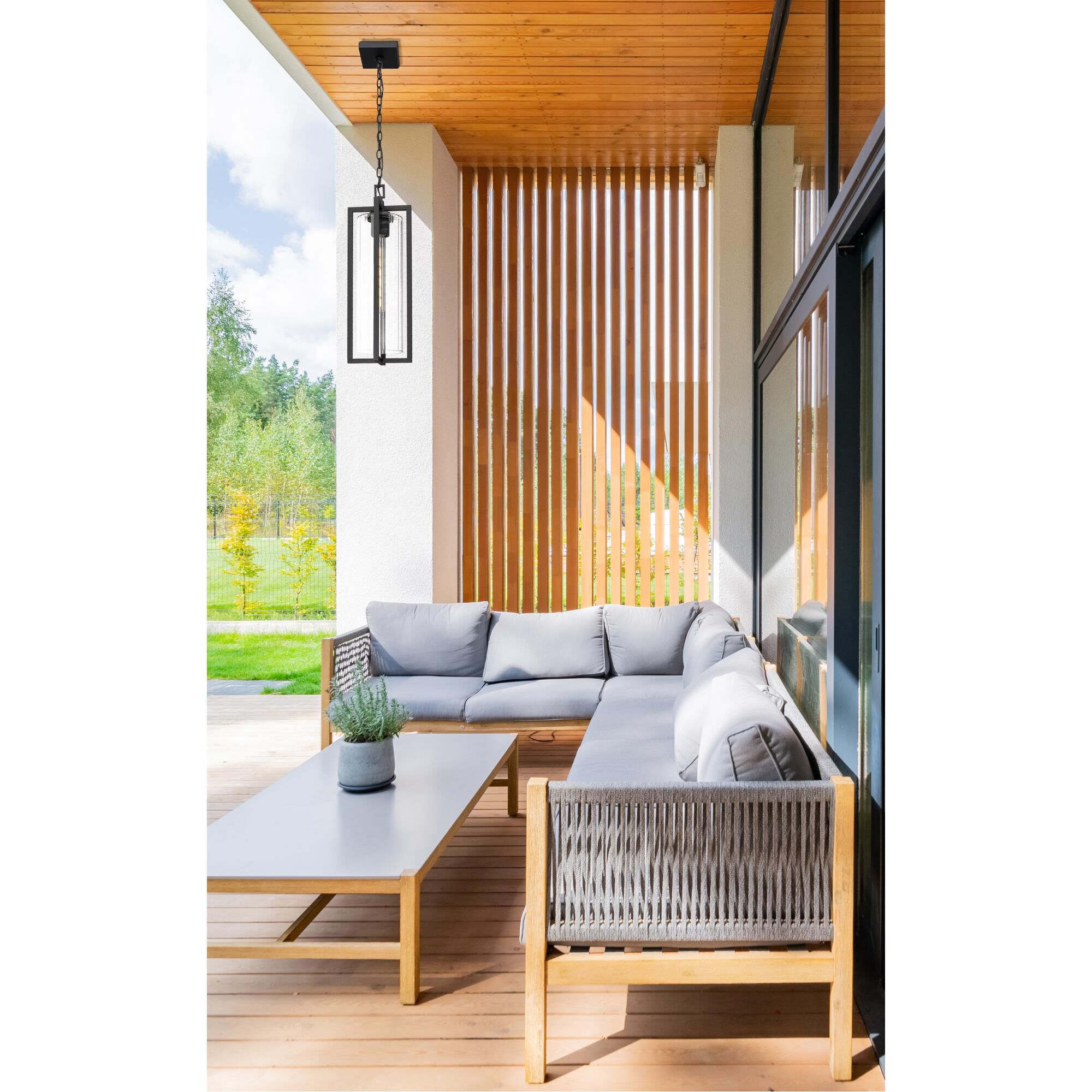 Shown in Black finish and Clear Ribbed glass and Clear Ribbed shade