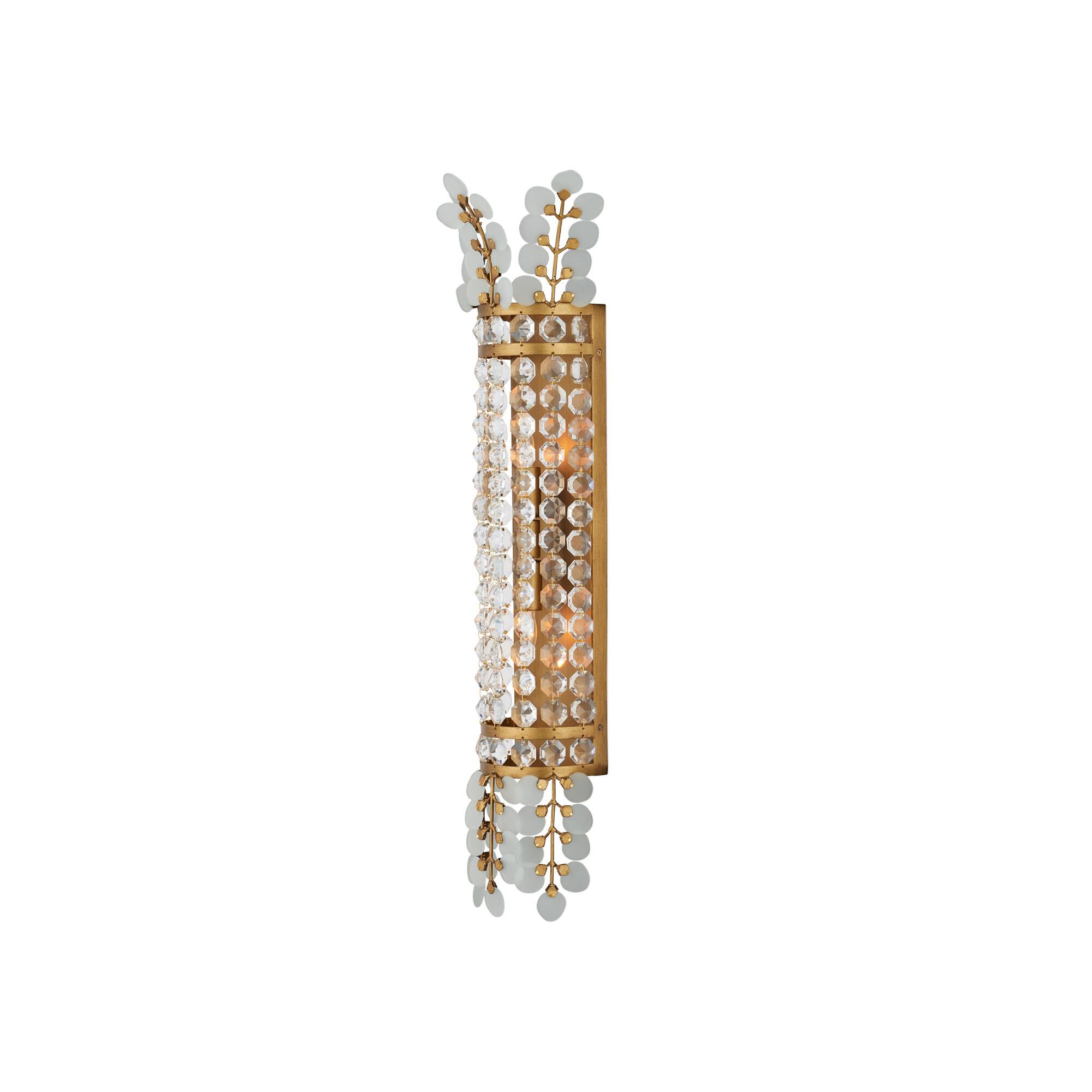 Shown in Frosted, Clear and Brass finish