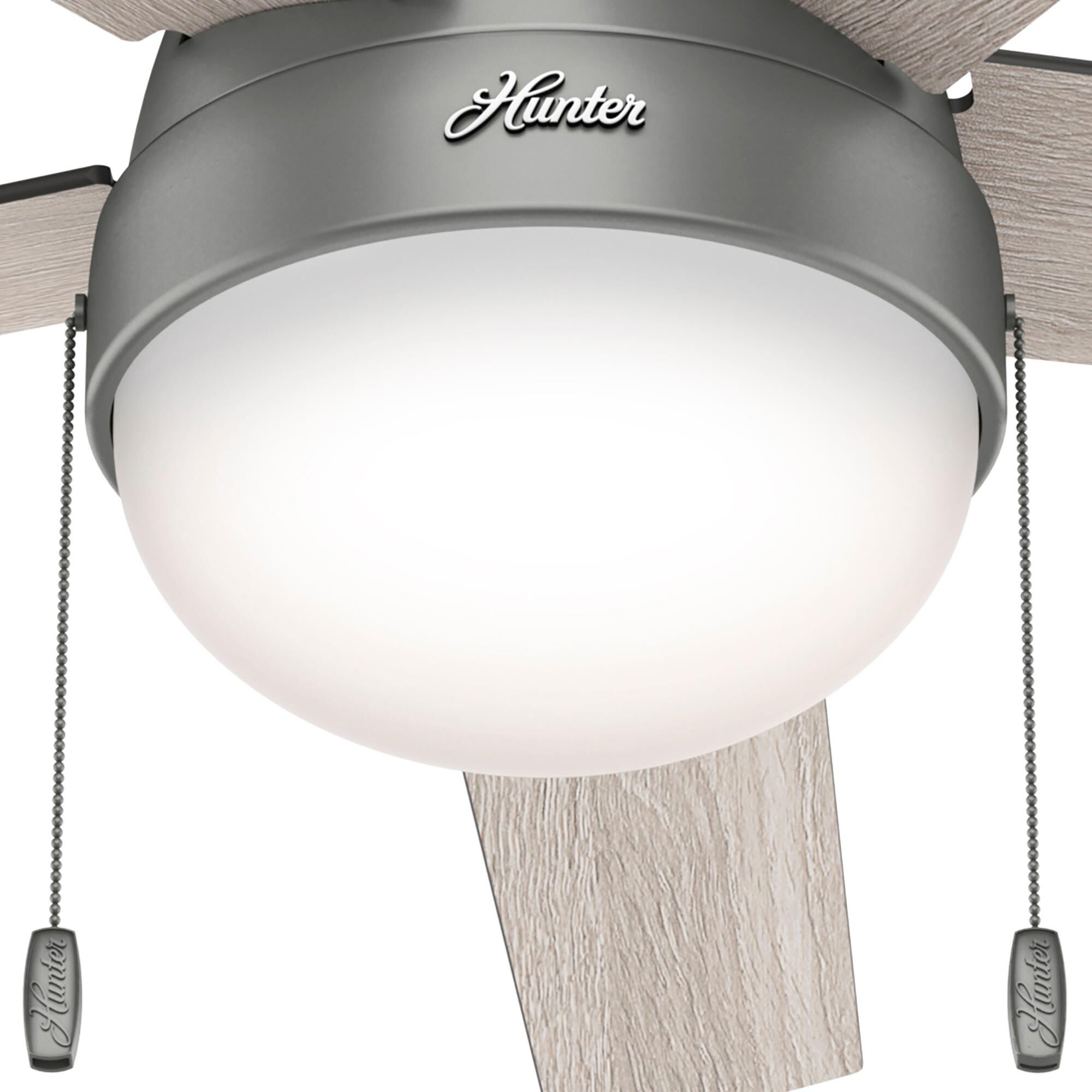 Anslee 52 Inch Ceiling Fan with Light Kit by Hunter Fan