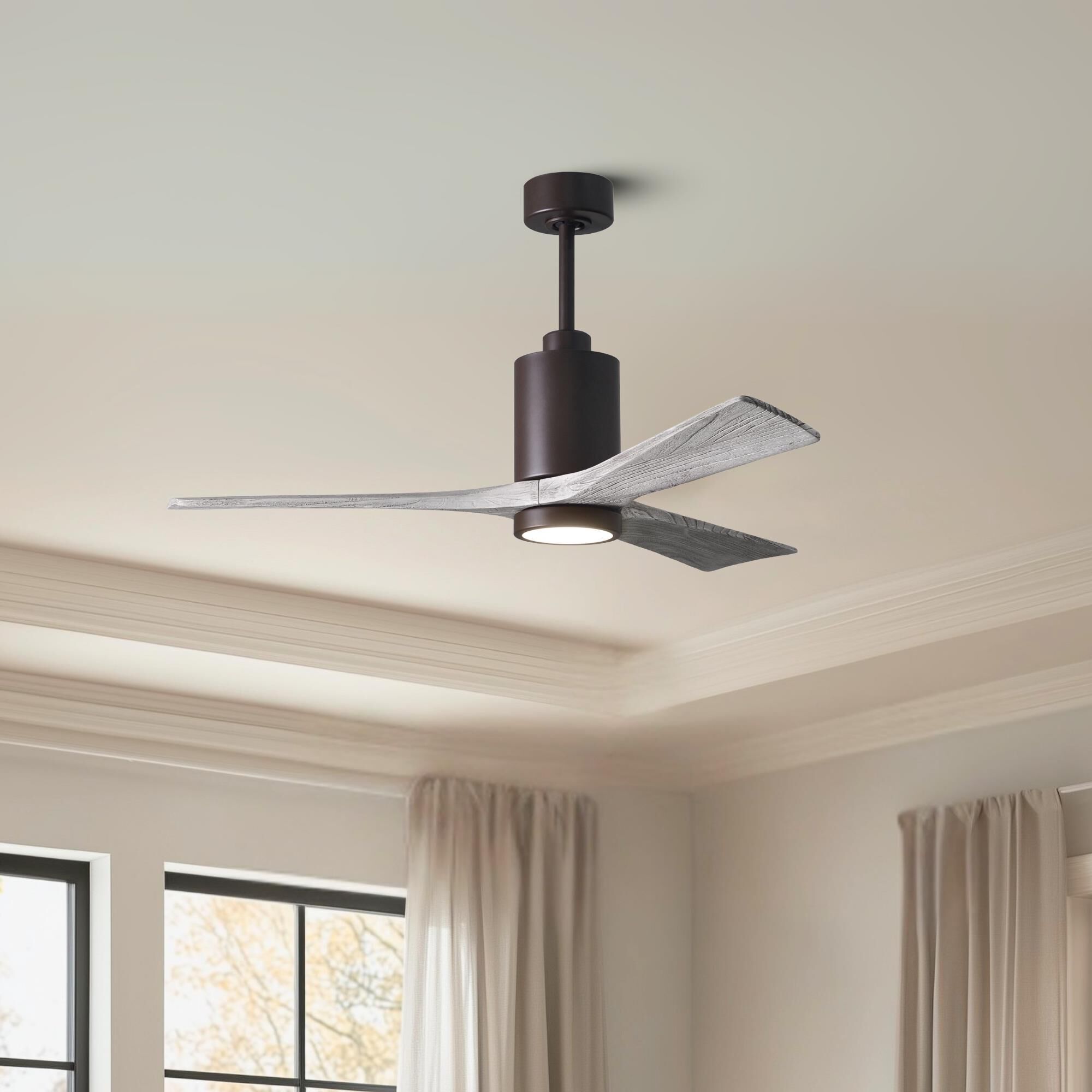 Patricia 52 Inch Ceiling Fan with Light Kit by Matthews Fan Company