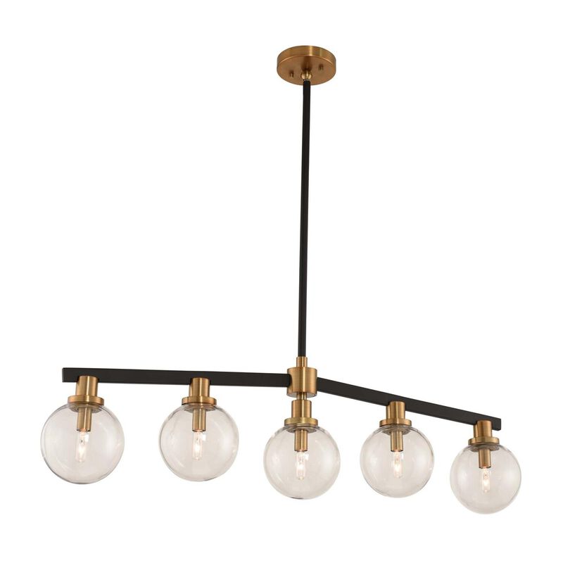 Cameo Small Linear Chandelier by Kalco