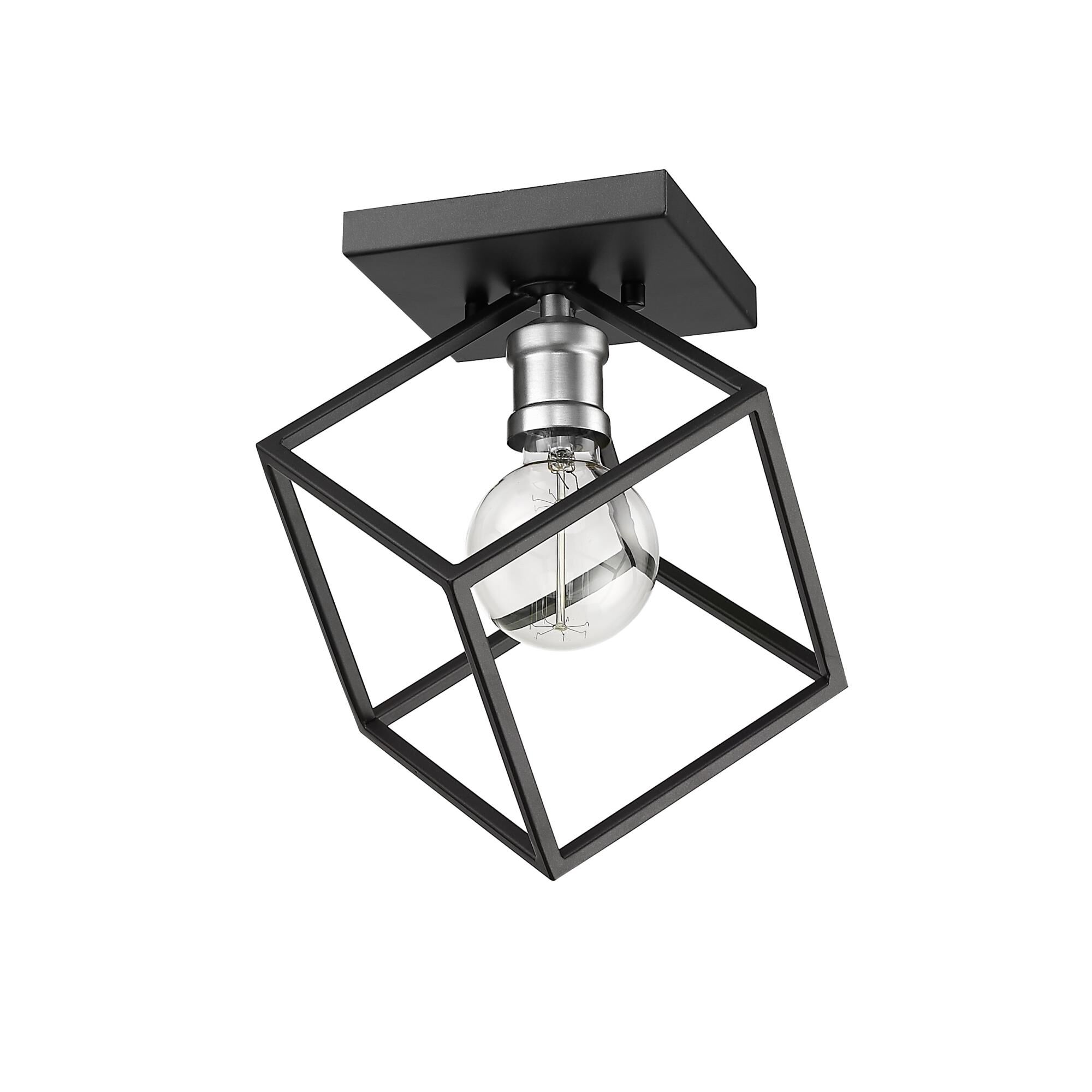 Shown in Matte Black + Brushed Nickel finish and --- glass and --- shade