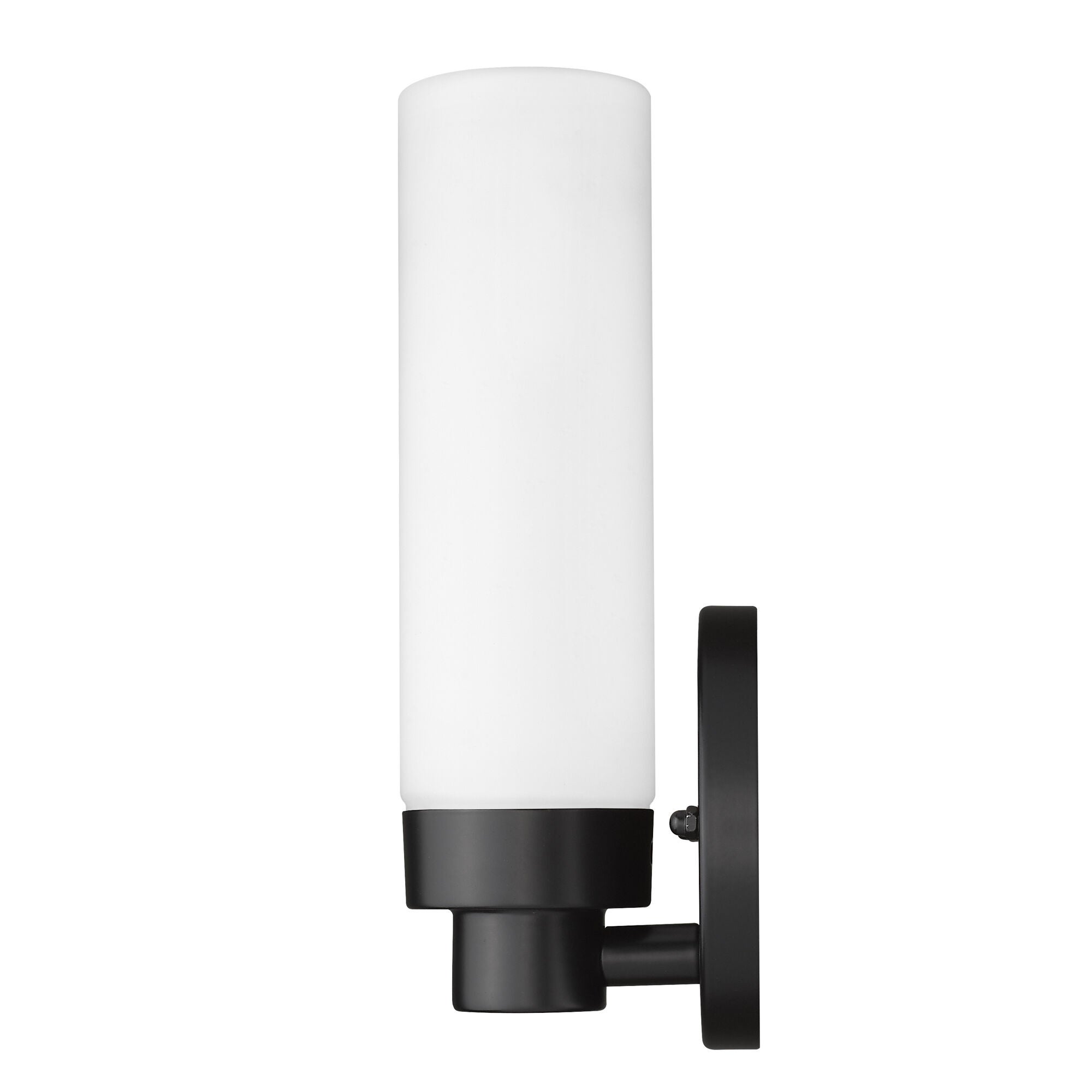 Shown in Matte Black finish and Frosted glass and Frosted Glass shade