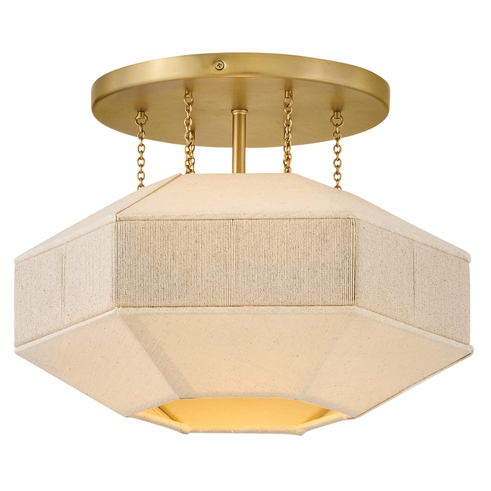 Lyla 15 Inch Semi Flush Mount,