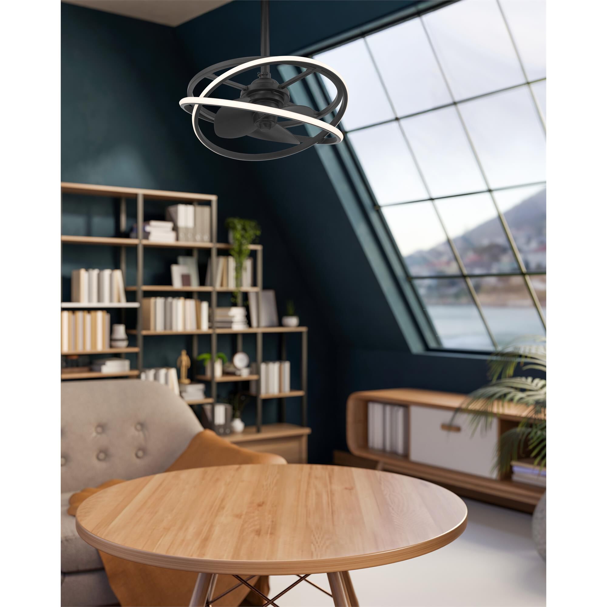 Cirro 20 Inch Chandelier Ceiling Fan with Light Kit,