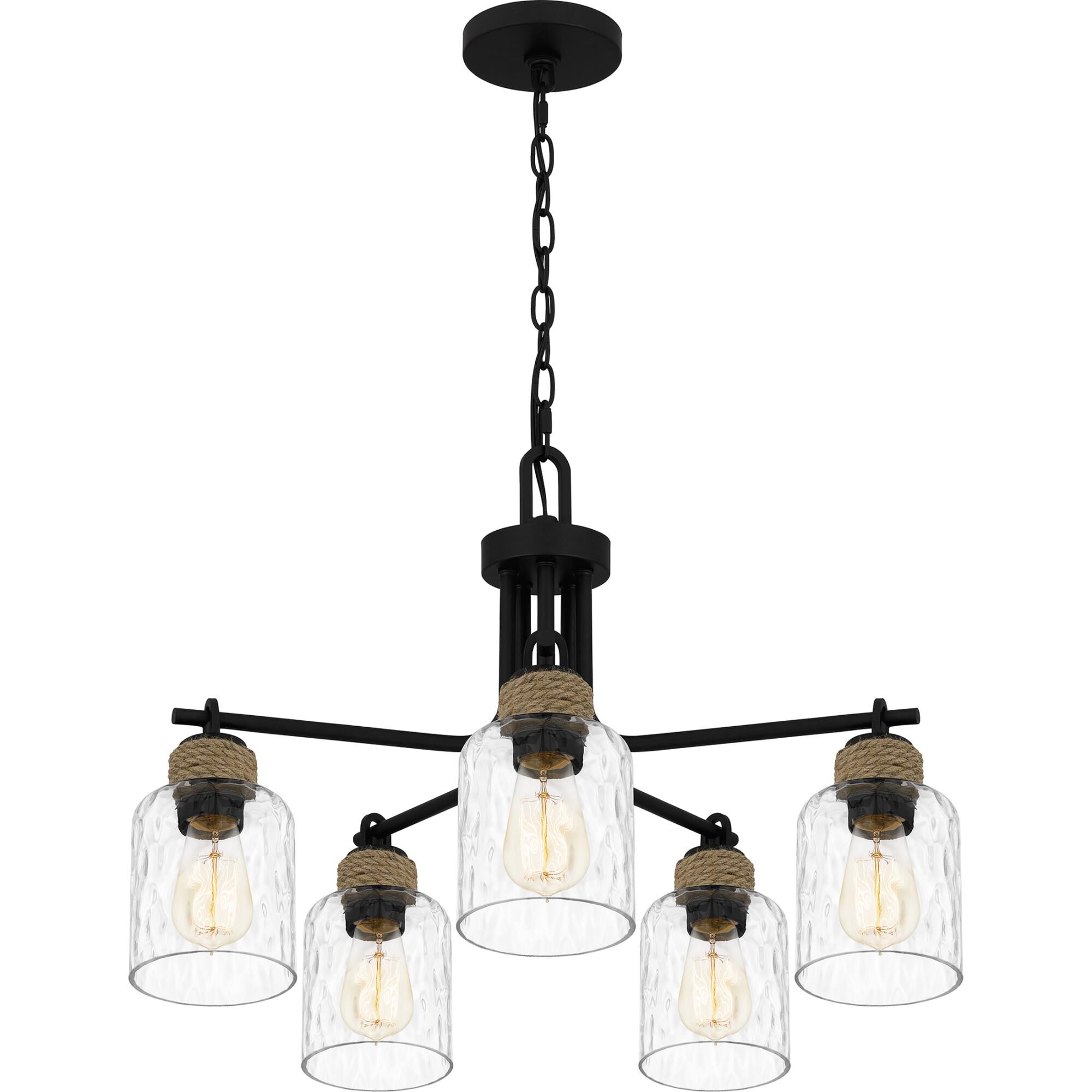 Baltic 25 Inch 5 Light Chandelier by Quoizel