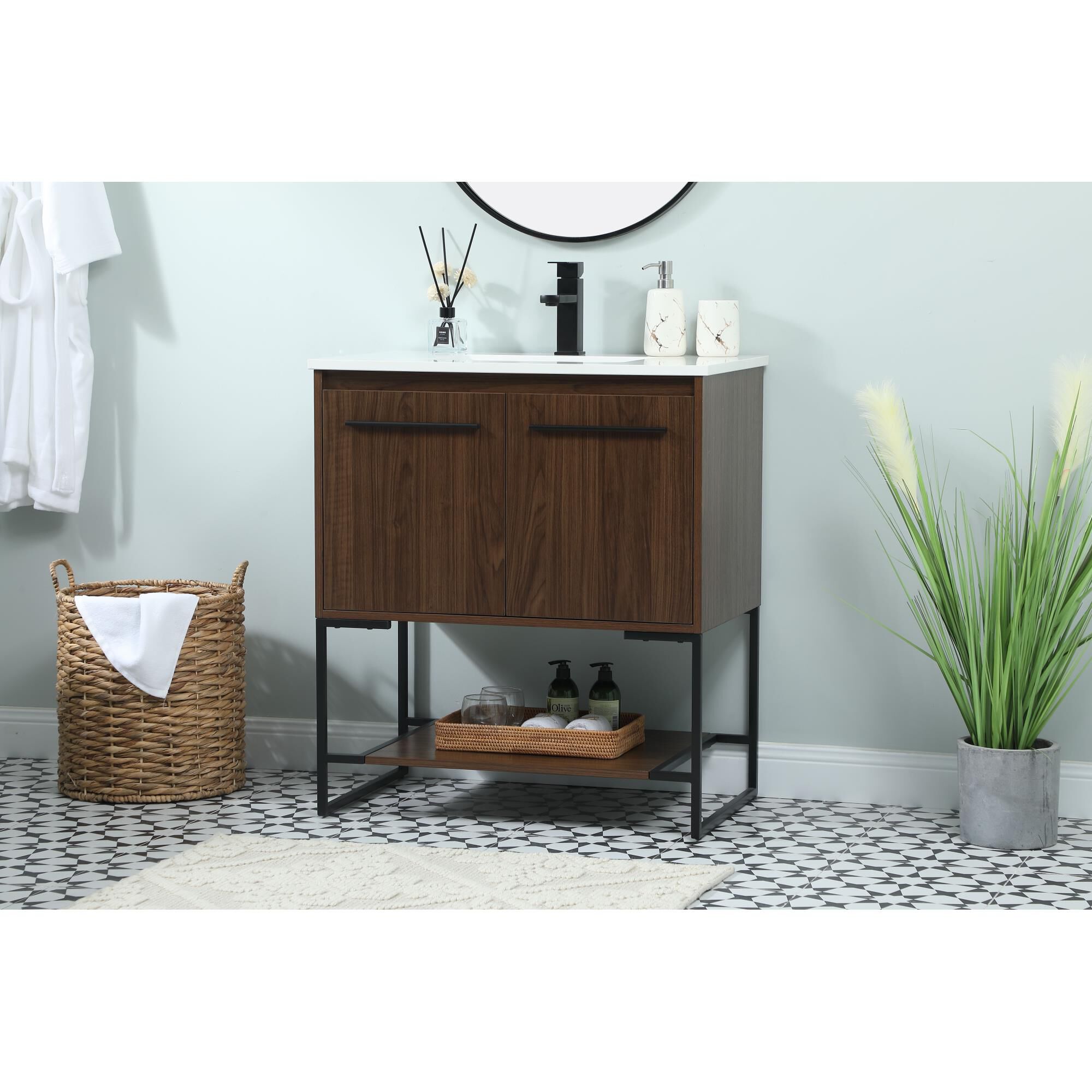 Shown in Walnut finish