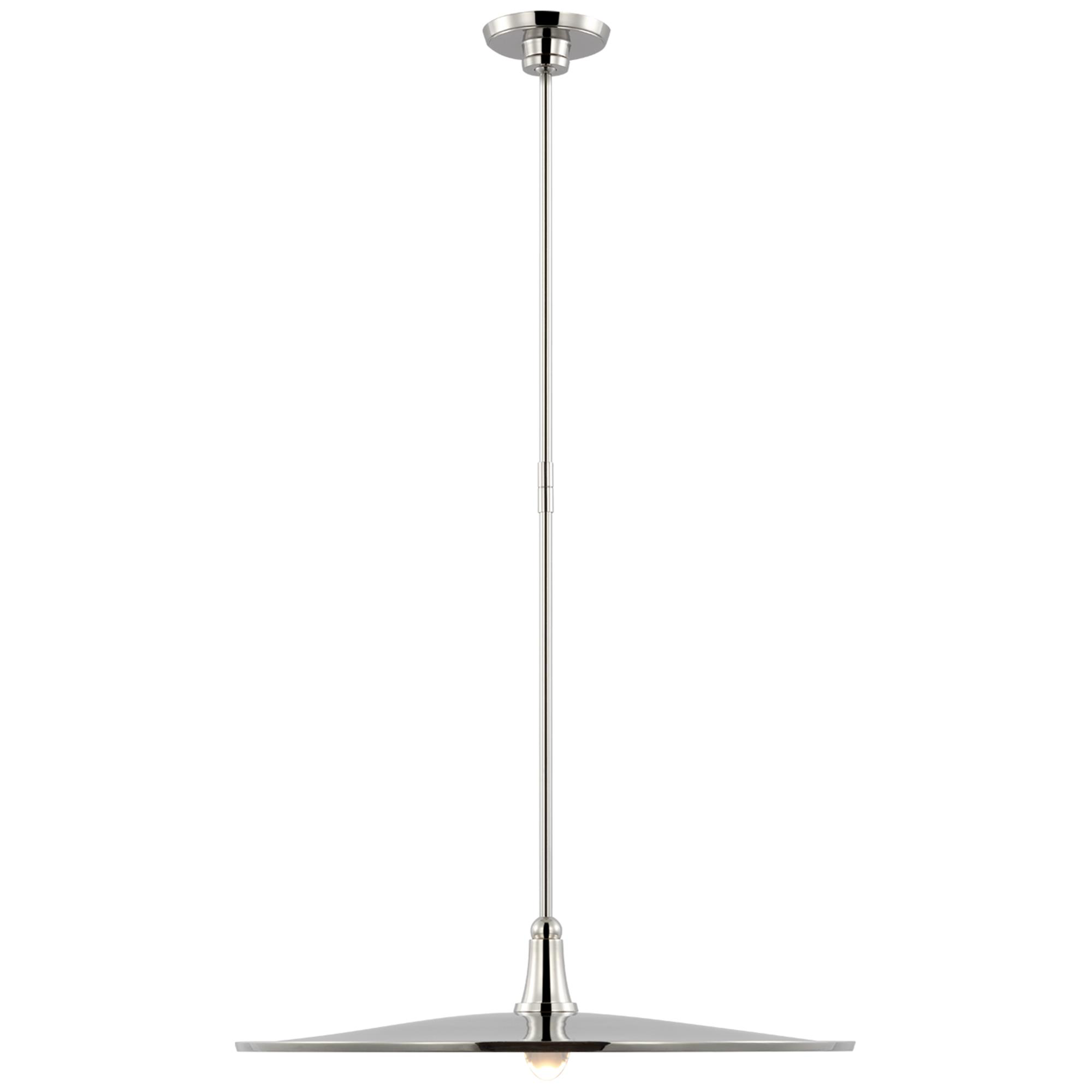 Shown in Polished Nickel finish and Polished Nickel shade