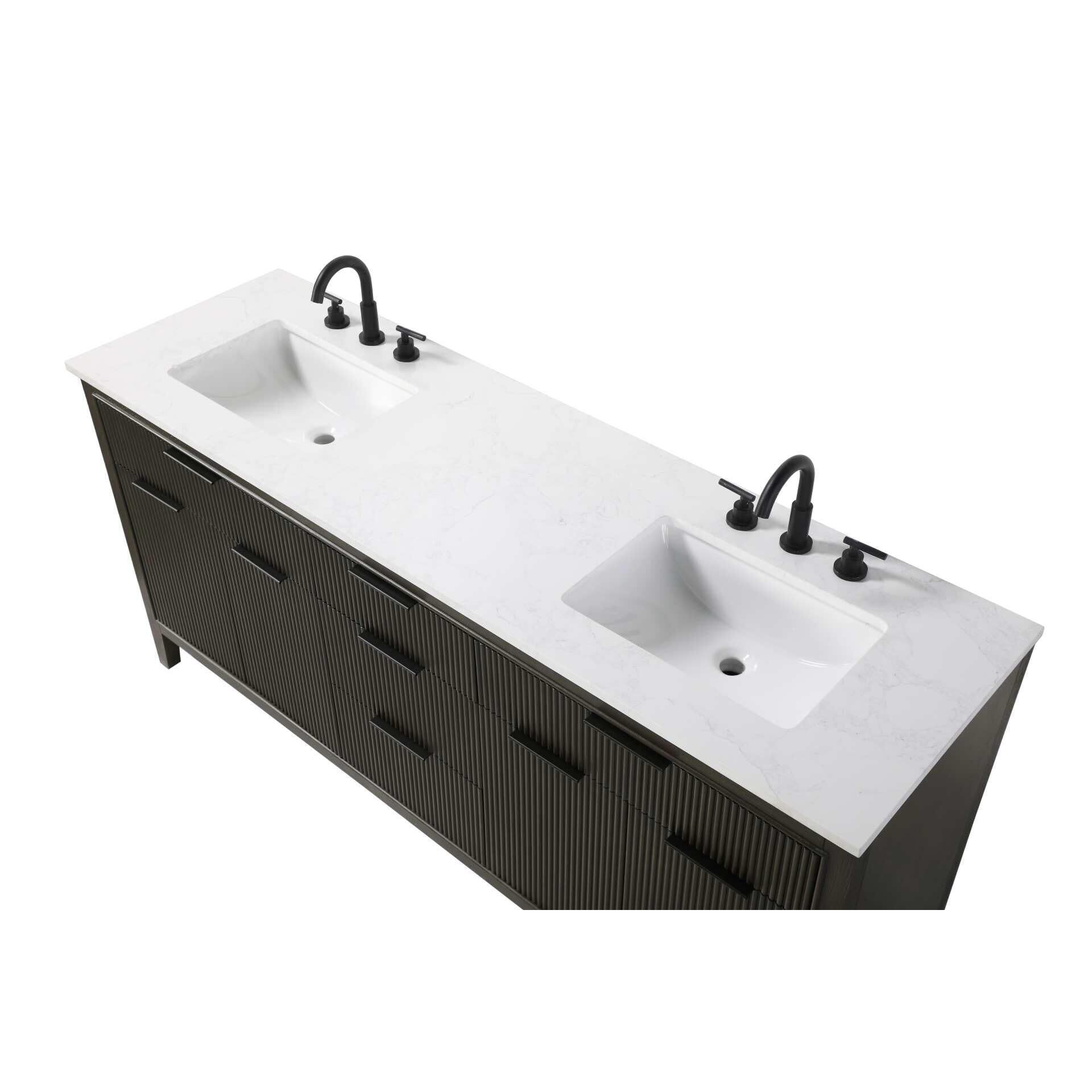 Langston 72 Inch Bath Vanity by Elegant Decor