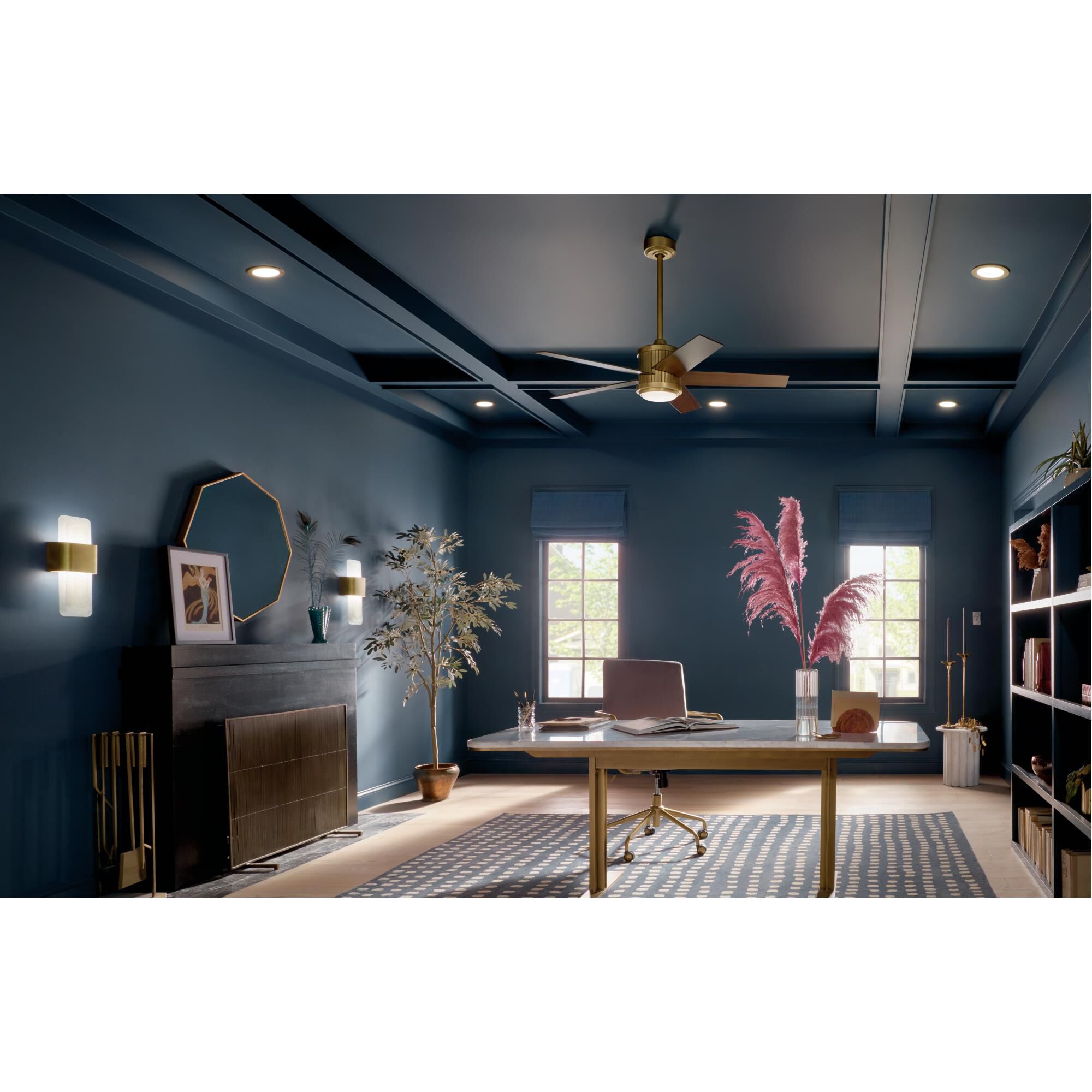 Brahm 48 Inch Ceiling Fan with Light Kit by Kichler Lighting