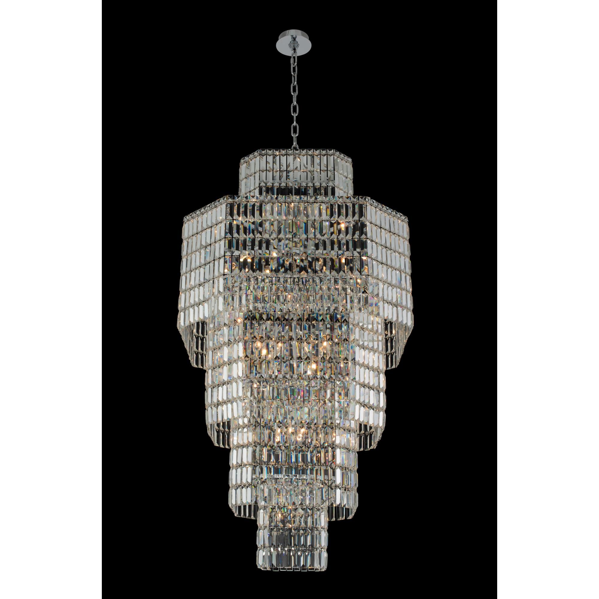 Shown in Polished Chrome finish and Firenze crystal