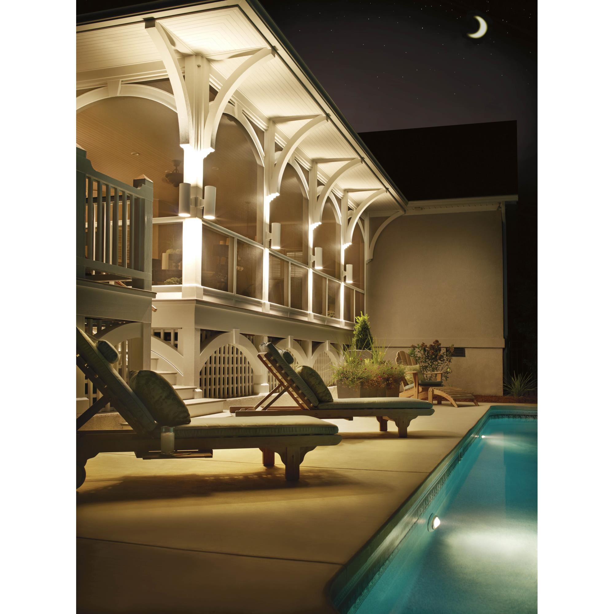 Cylinder 14 Inch Tall 2 Light Outdoor Wall Light by Progress Lighting