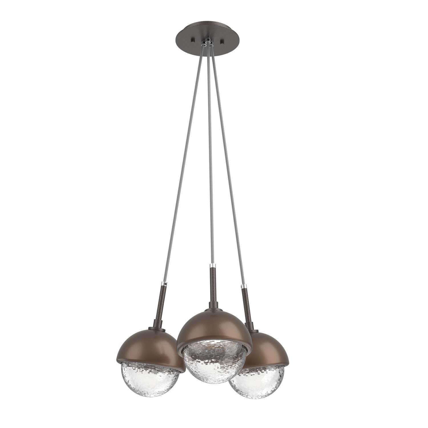 Shown in Graphite finish and Clear glass and Burnished Bronze accent