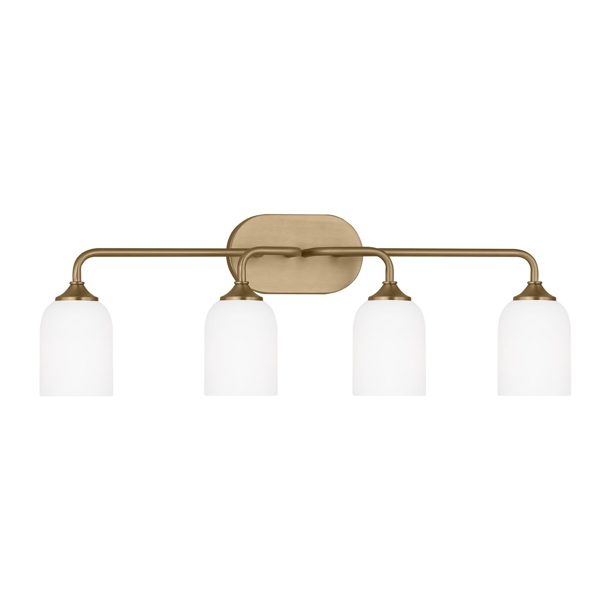 Shown in Satin Bronze finish and Etched / White Inside Glass s shade