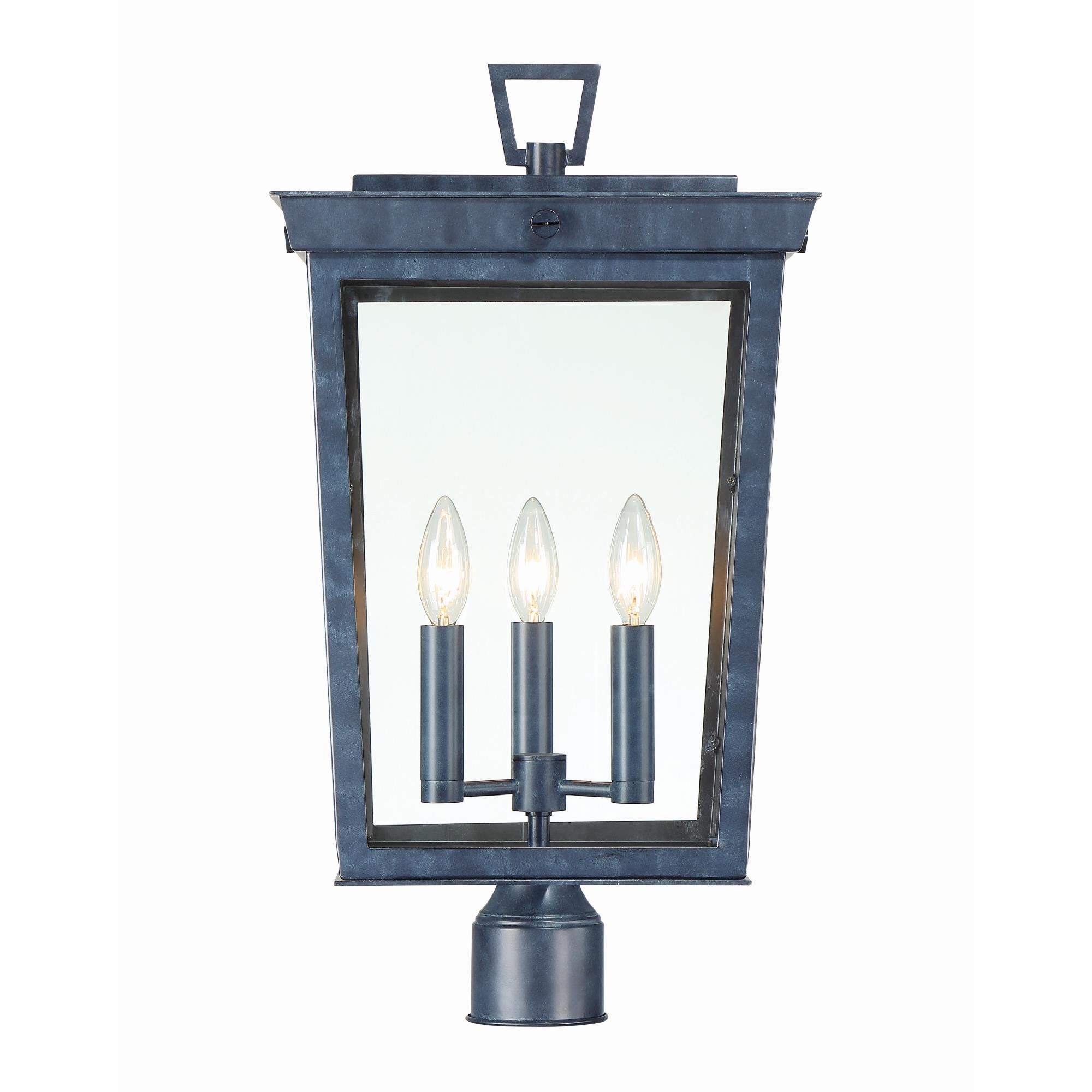 Belmont 22 Inch Tall 3 Light Outdoor Post Lamp by Crystorama