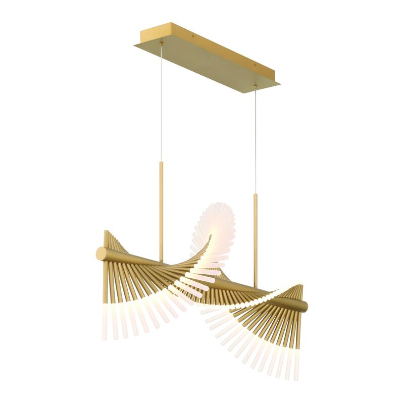 Voltik Small Linear Chandelier by Eurofase Lighting