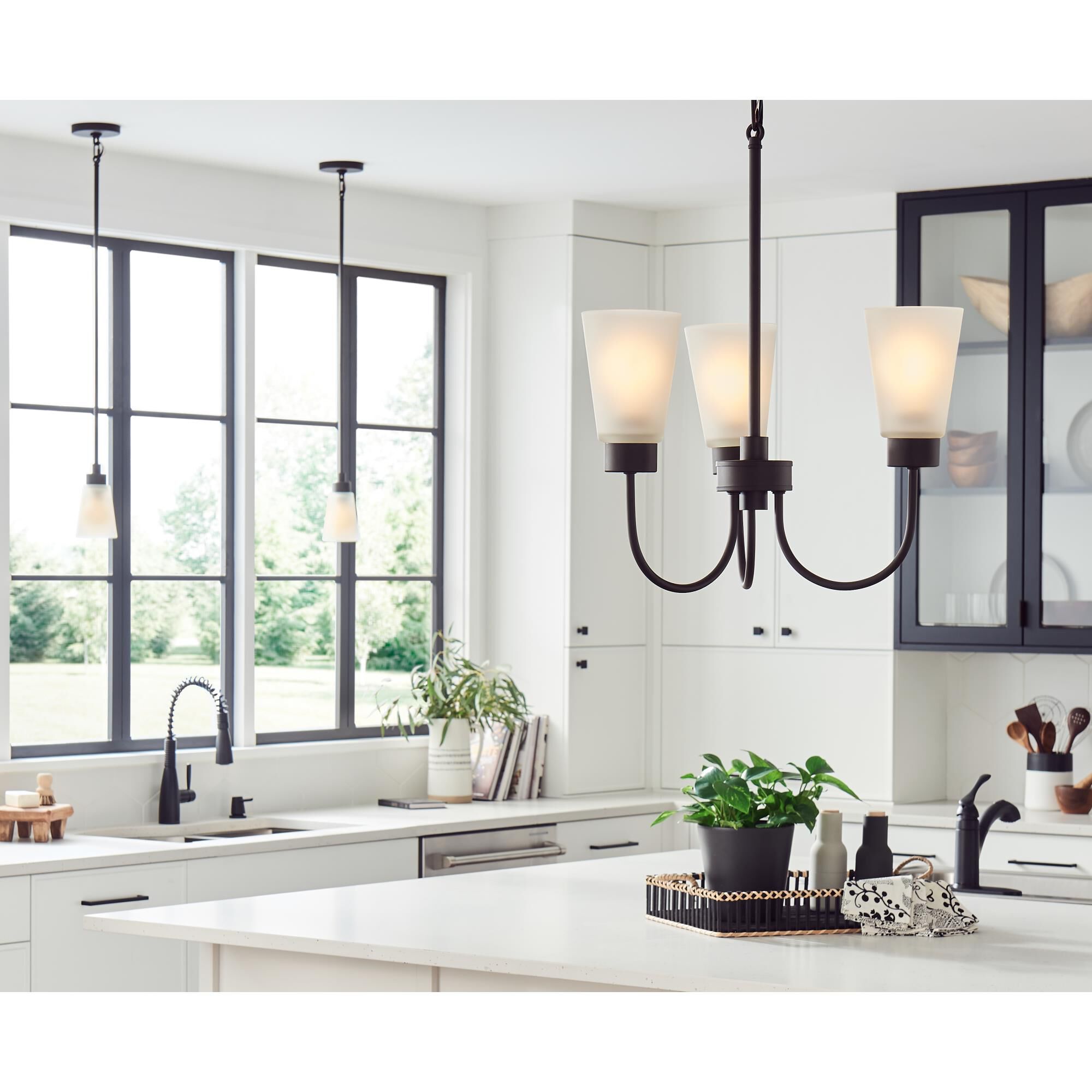 Erma 18 Inch 3 Light Mini Chandelier by Kichler Lighting