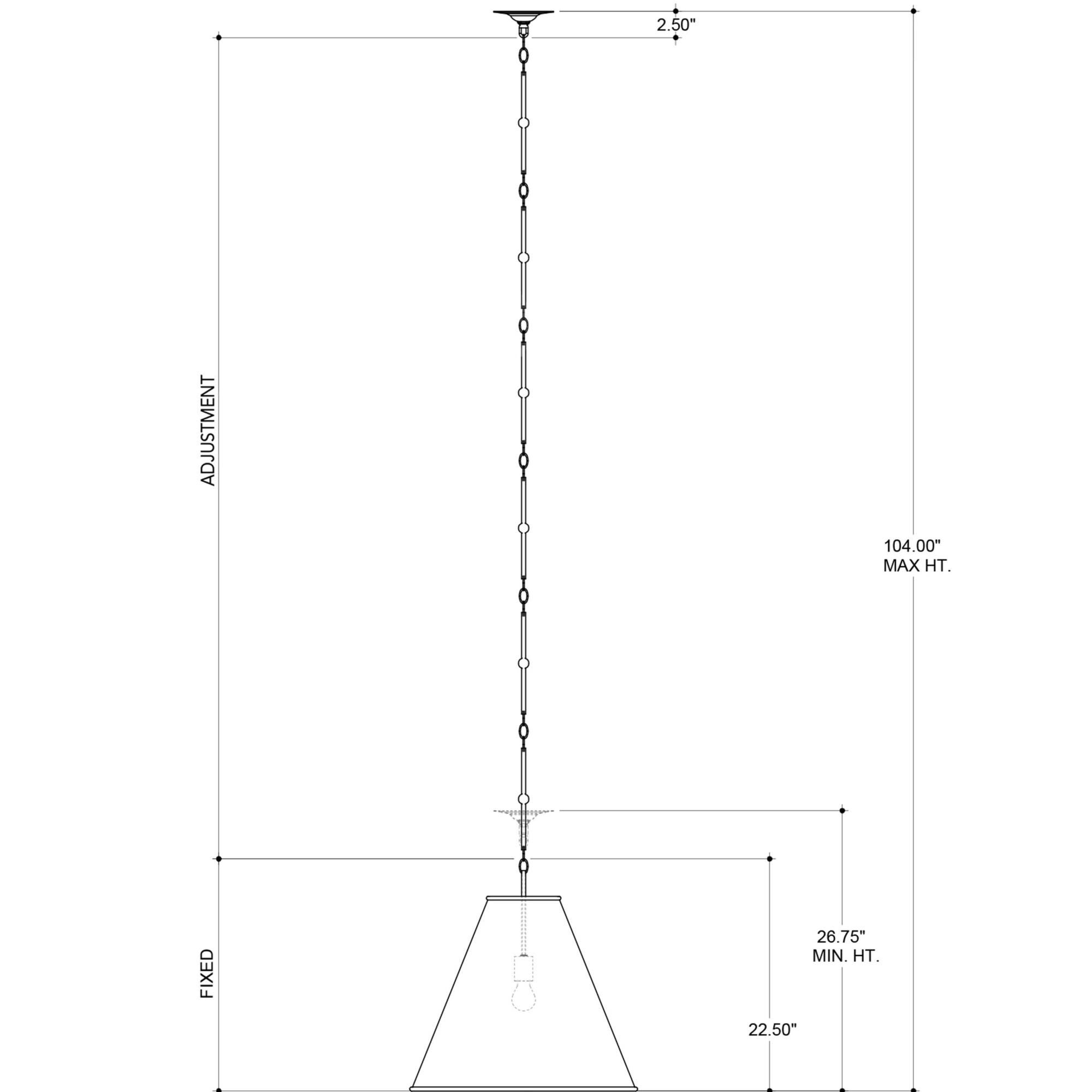 Pierrepont Large Pendant by Currey and Company