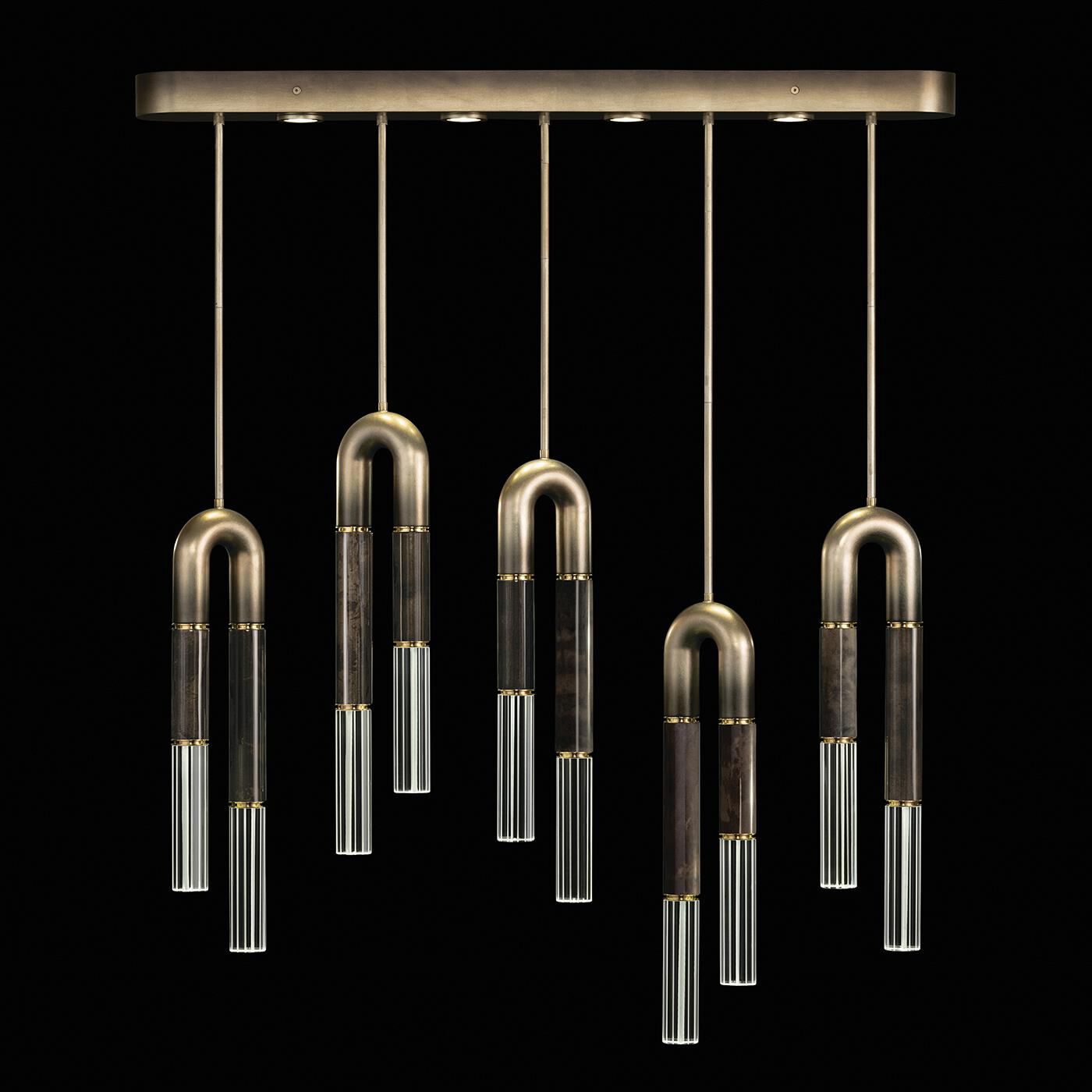 Antonia Linear Suspension Light by Fine Art Handcrafted Lighting