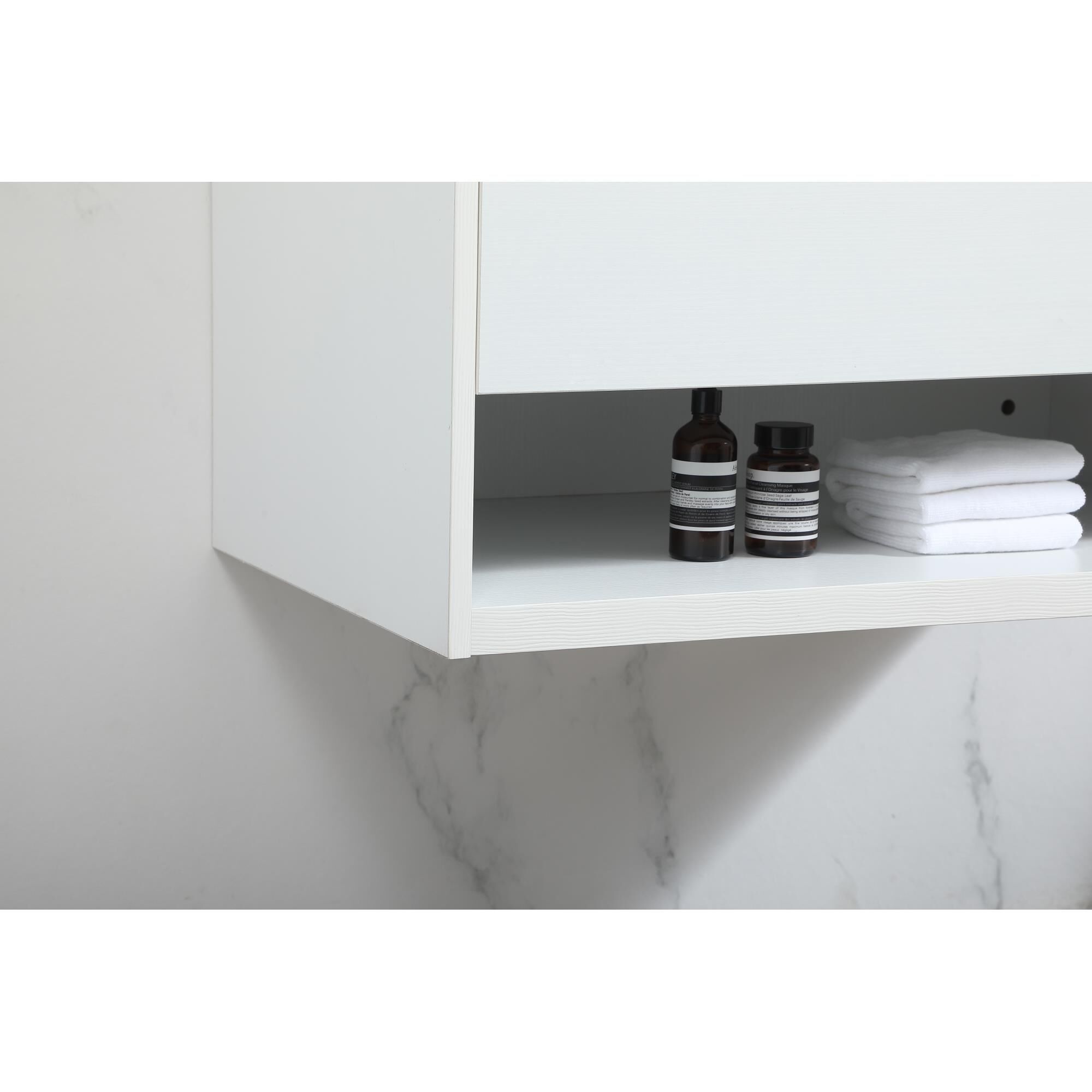 Shown in White finish