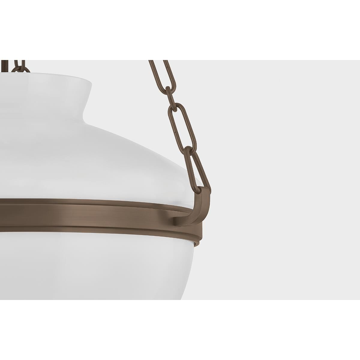 Shown in Bronze finish and Opal Glossy glass