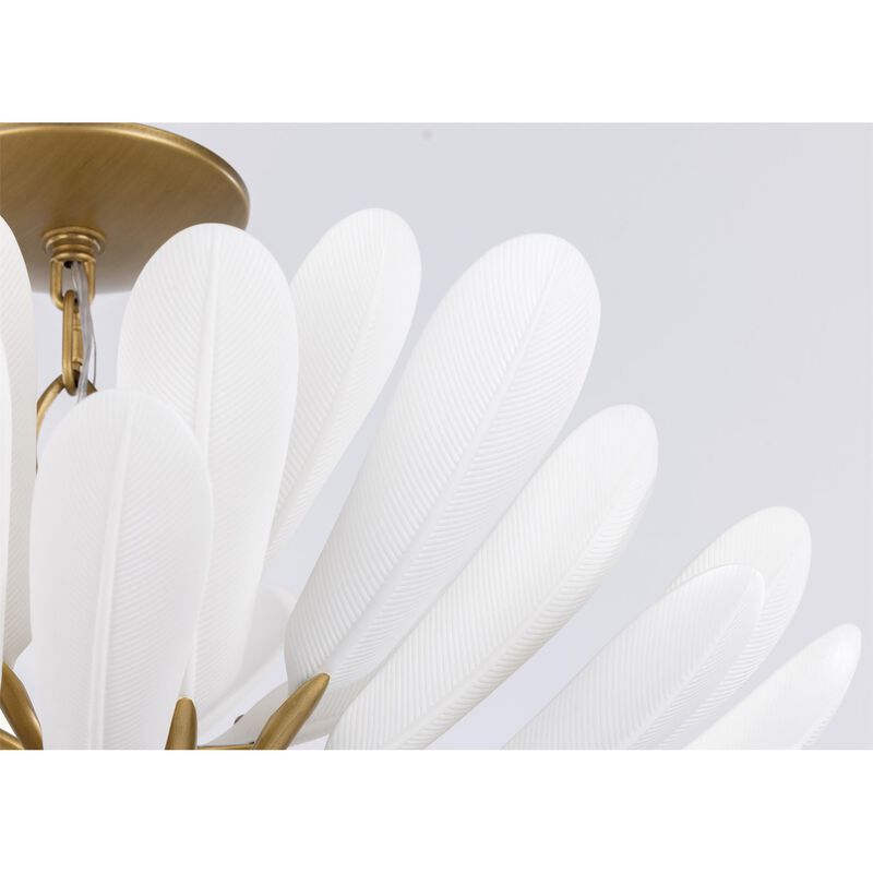 Vellinor 28 Inch Semi Flush Mount by Metropolitan Lighting