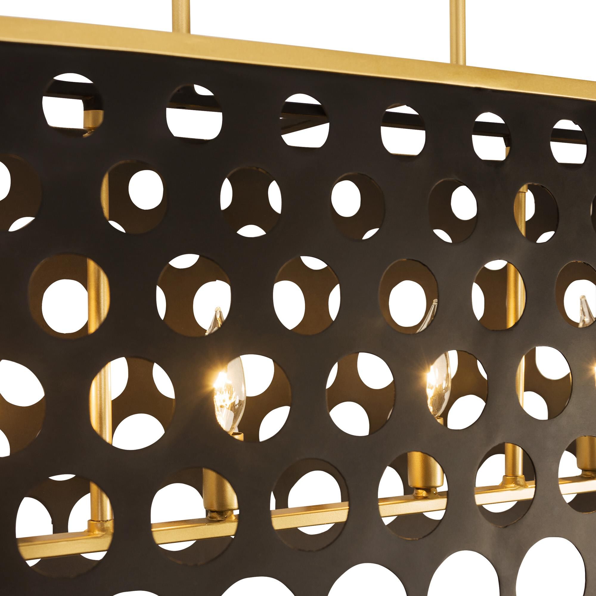 Shown in Gold finish and Matte Black - French Gold shade