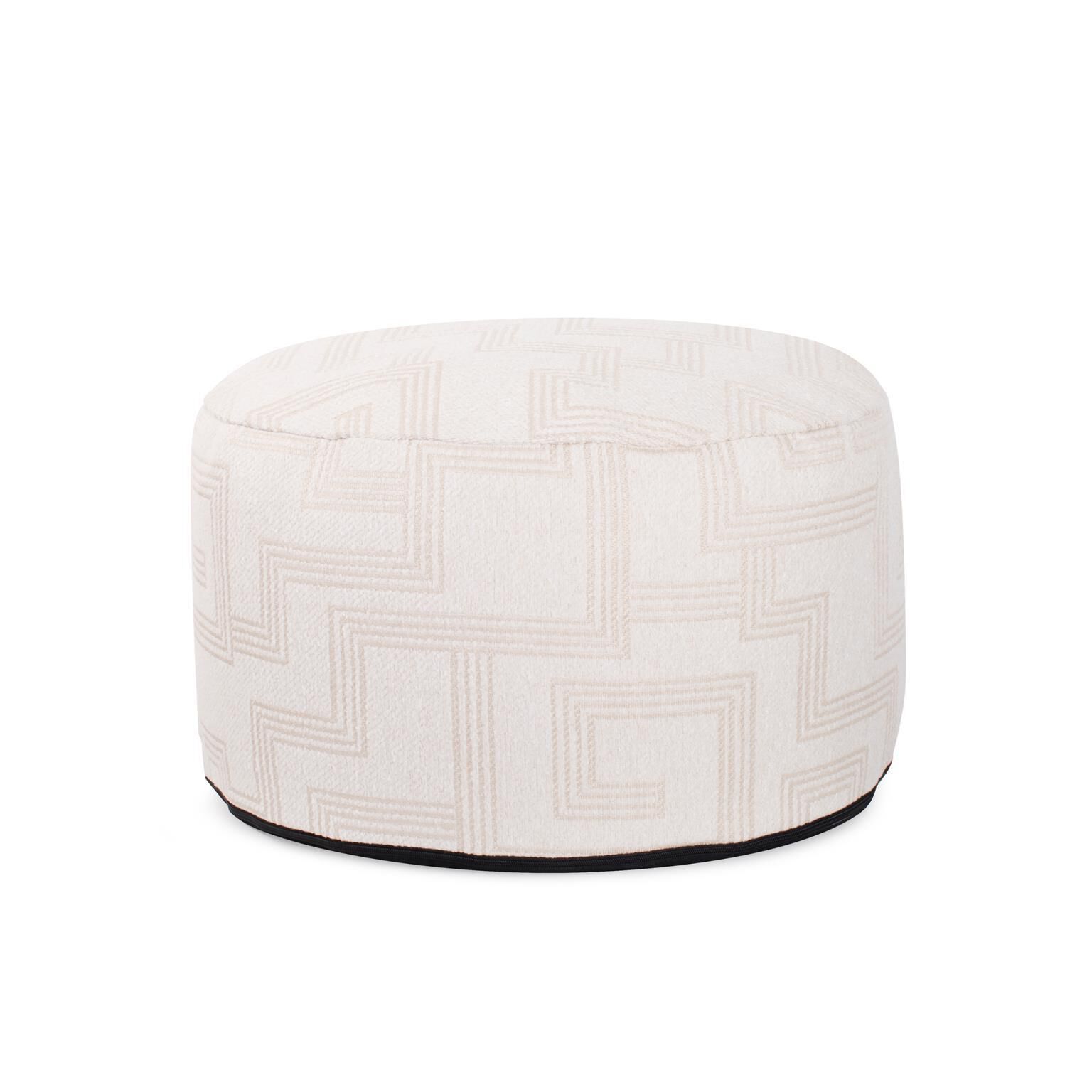 The Syros Pouf Ottoman by Howard Elliott Collection