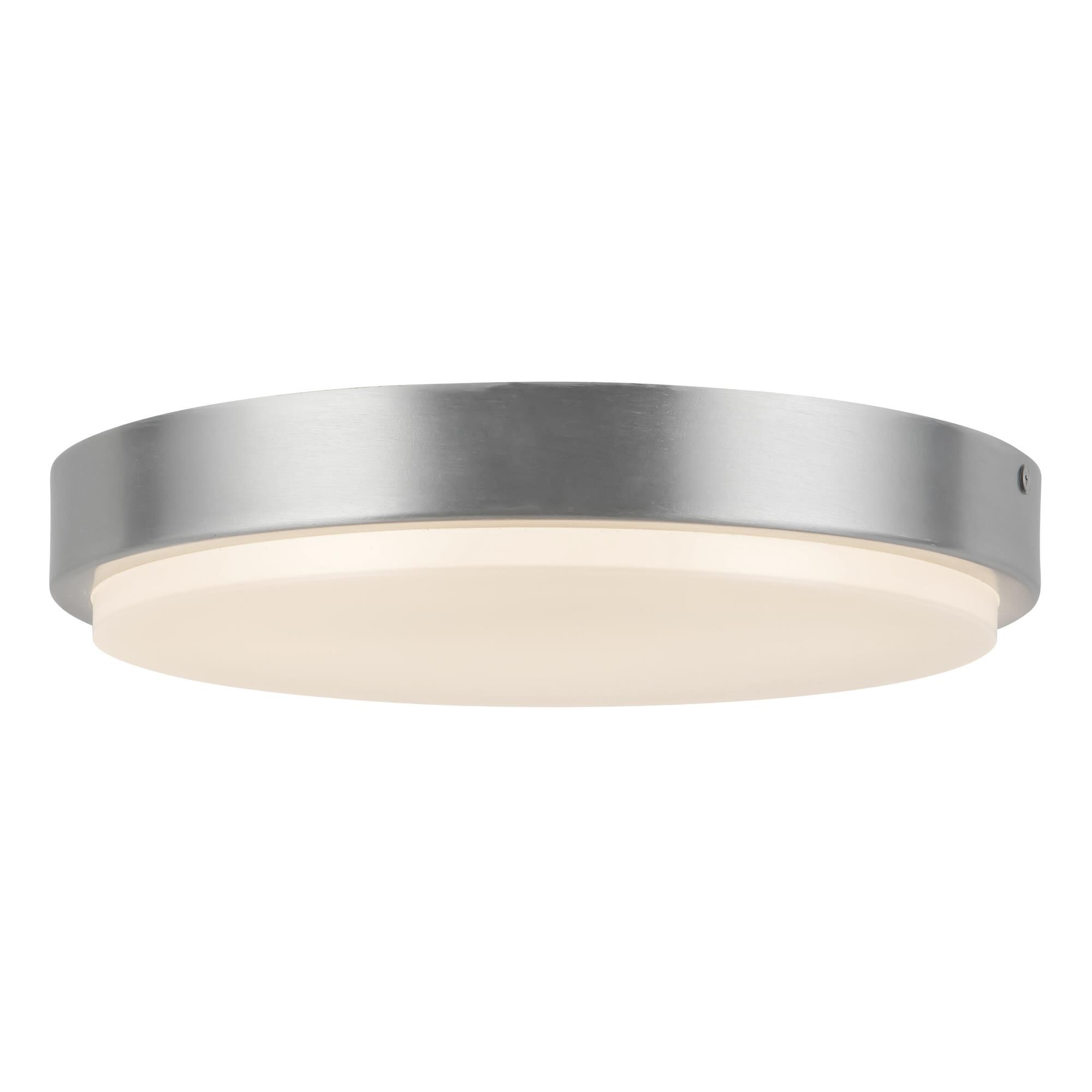 Shown in Brushed Nickel finish and Frosted Polycarbonate Diffuser glass
