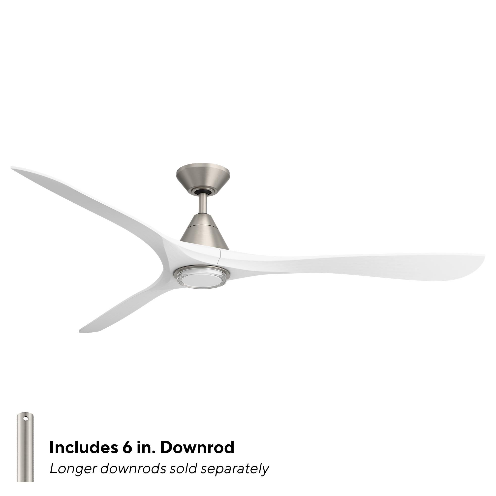 Carve 72 Inch Ceiling Fan with Light Kit by Modern Forms
