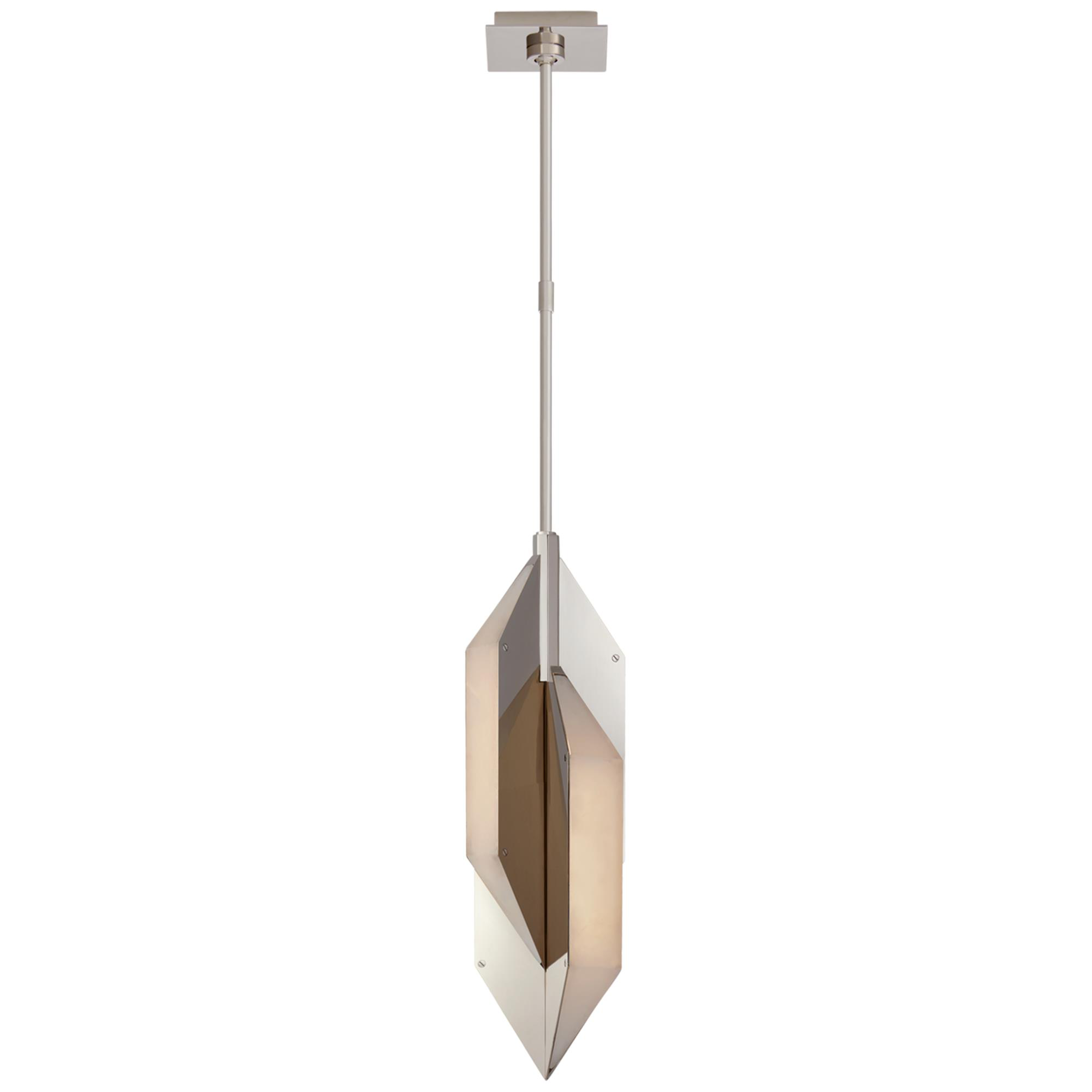Shown in Polished Nickel finish and Alabaster shade