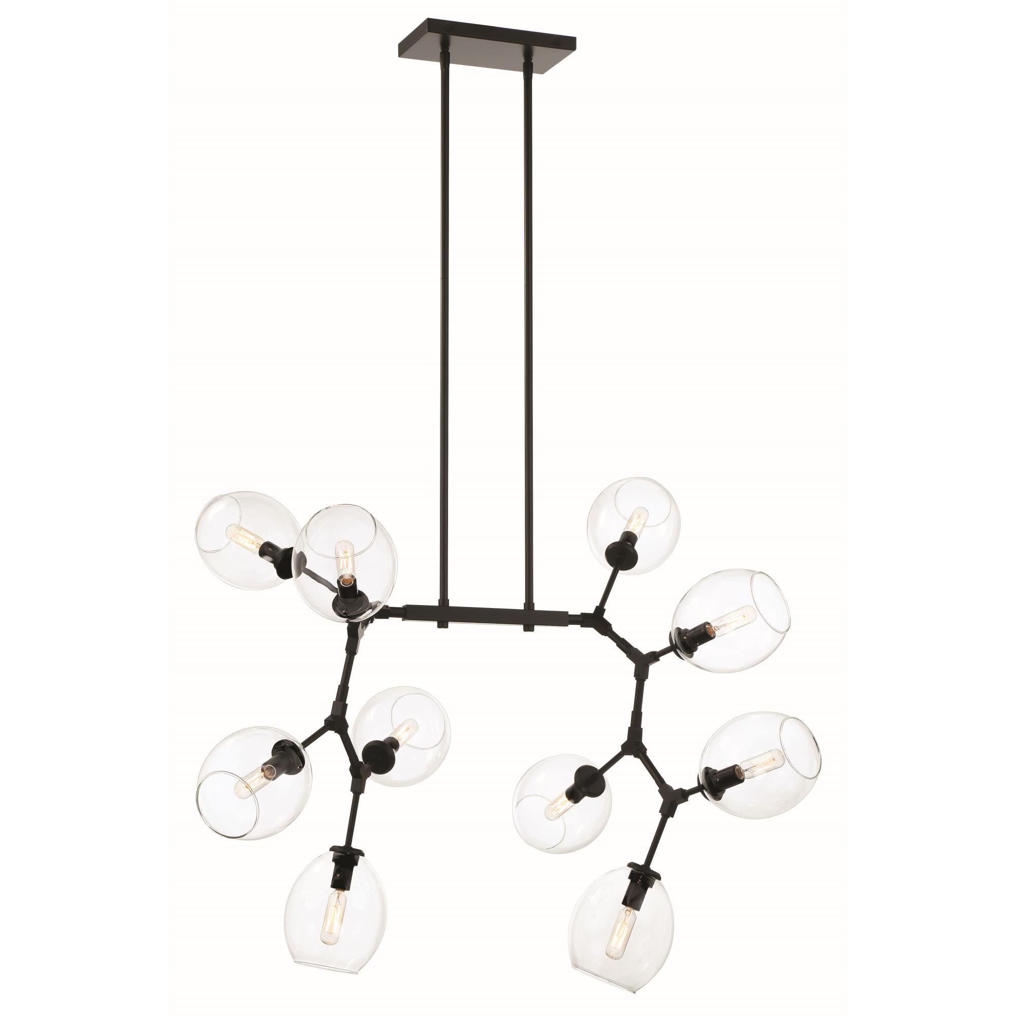 Nexpo 50 Inch 10 Light Chandelier by Kovacs