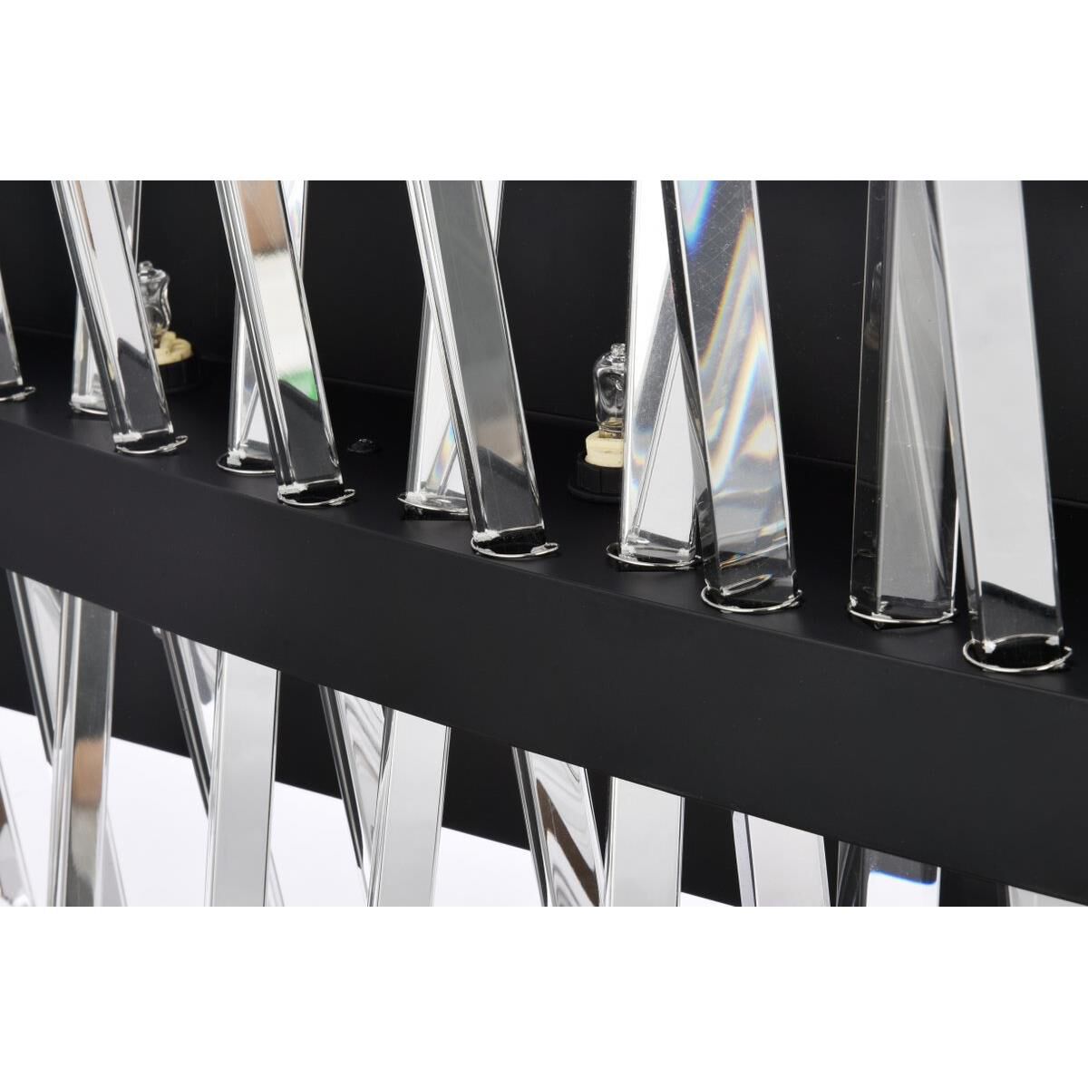 Shown in Black finish and Royal Cut crystal