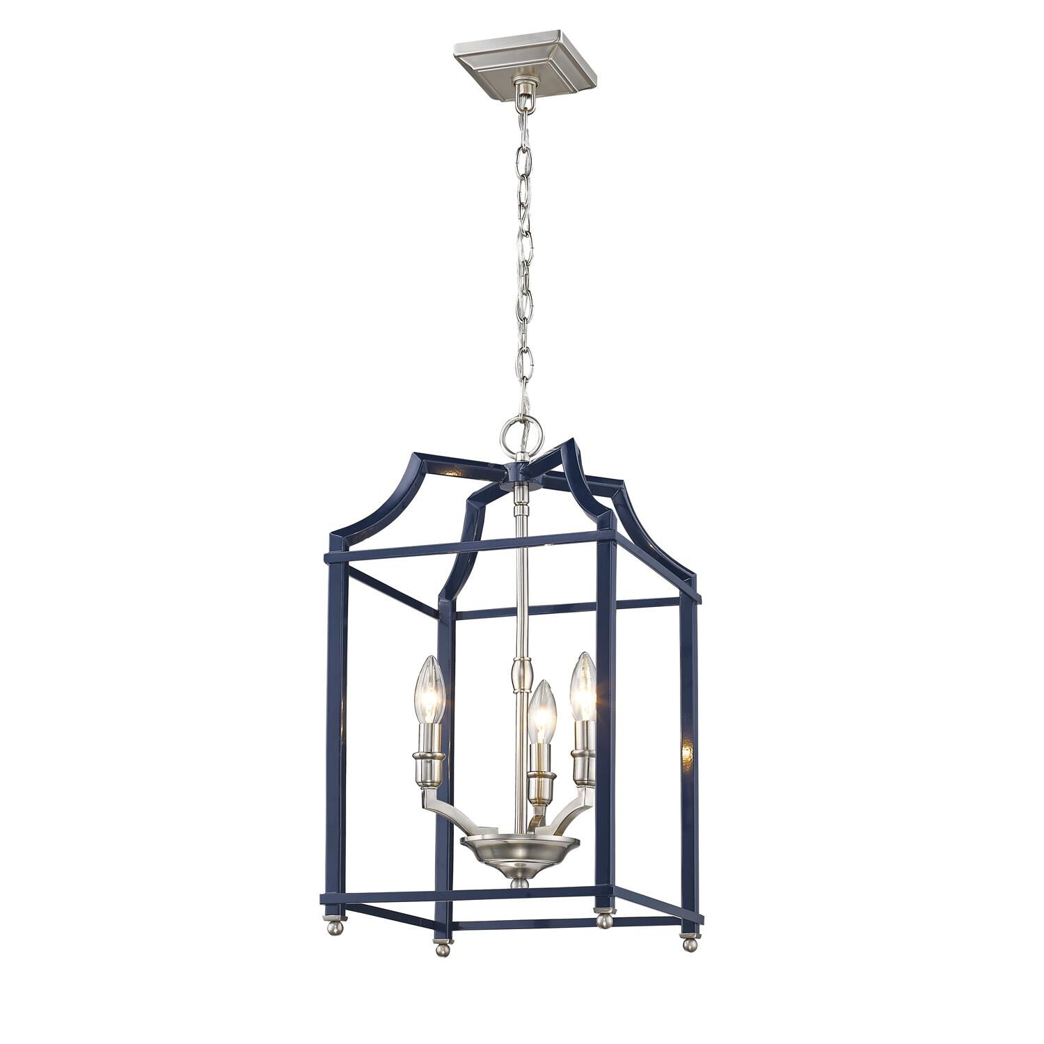 Shown in Pewter finish and Navy Blue shade 