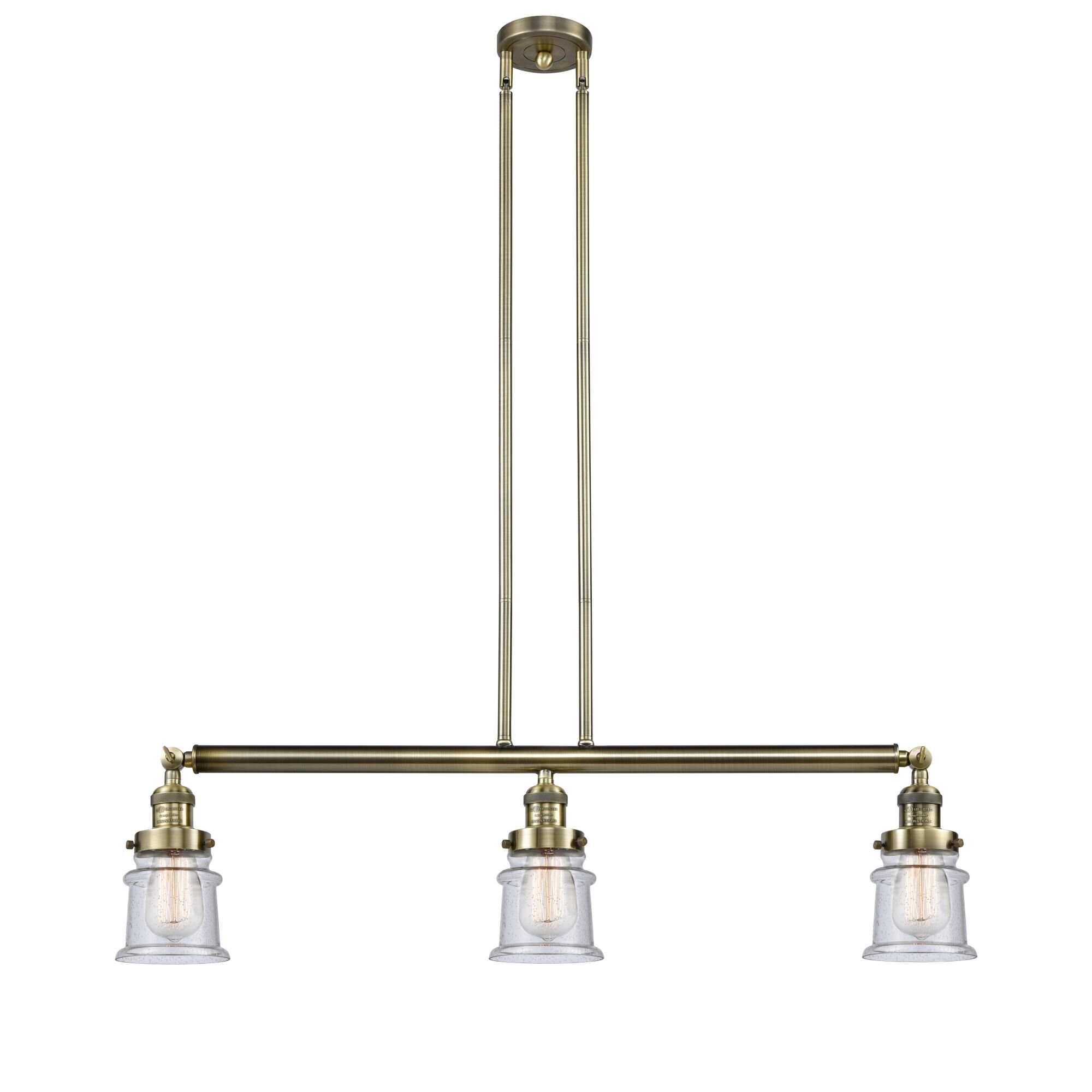 Bruno Marashlian Small Canton 38 Inch 3 Light Linear Suspension Light by Innovations Lighting