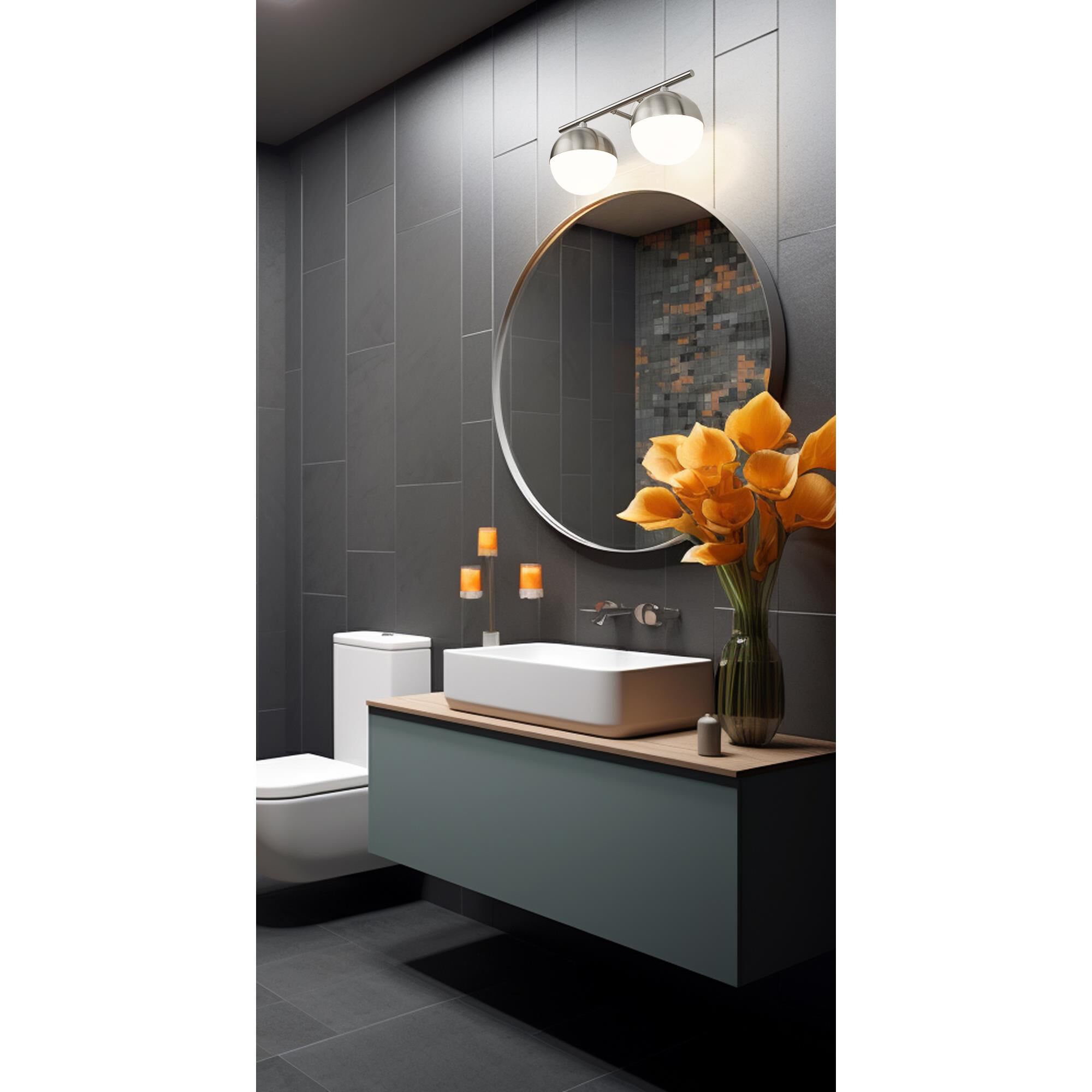 Realm Sphere 16 Inch Bath Vanity Light by Z Lite