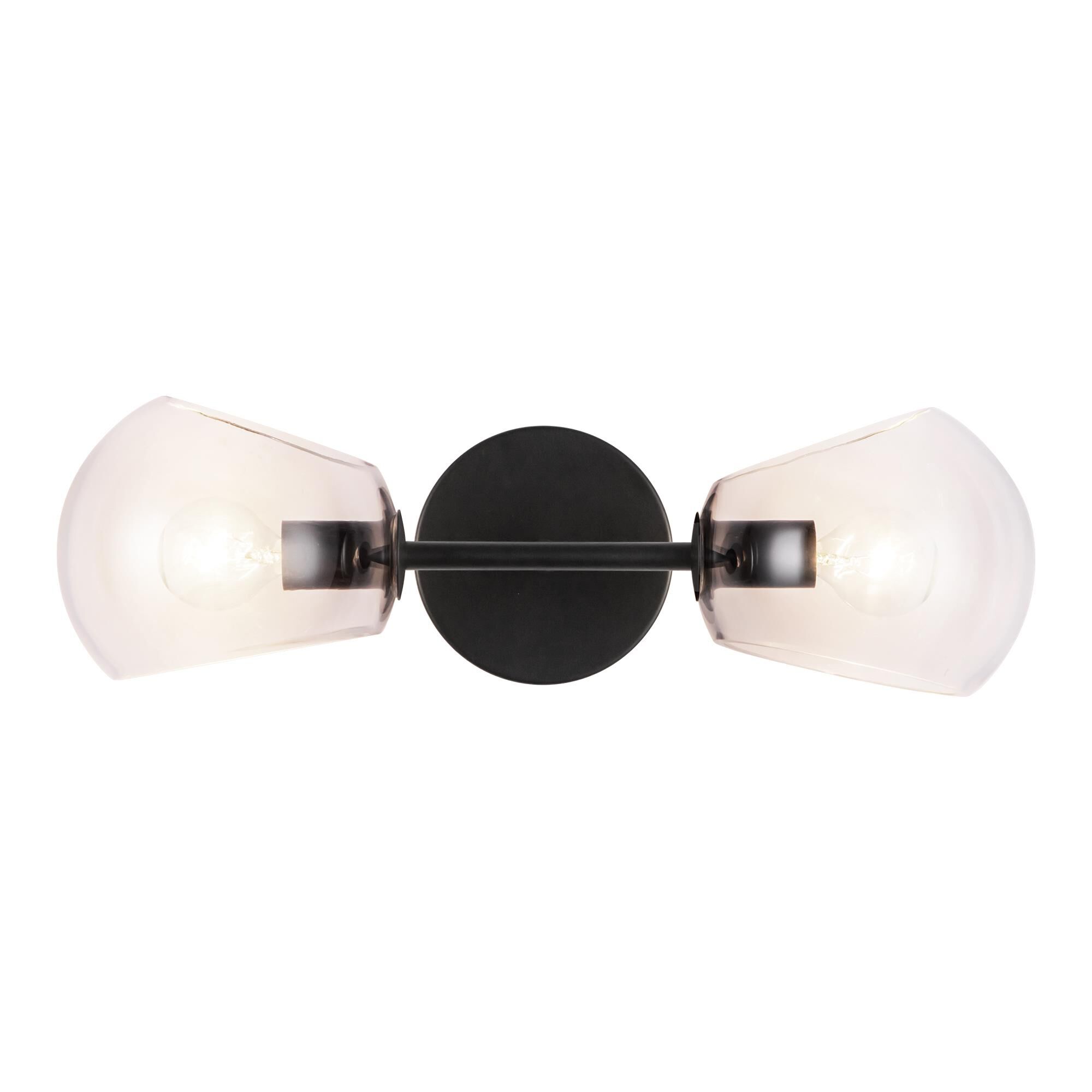 Shown in Matte Black finish and Clear glass