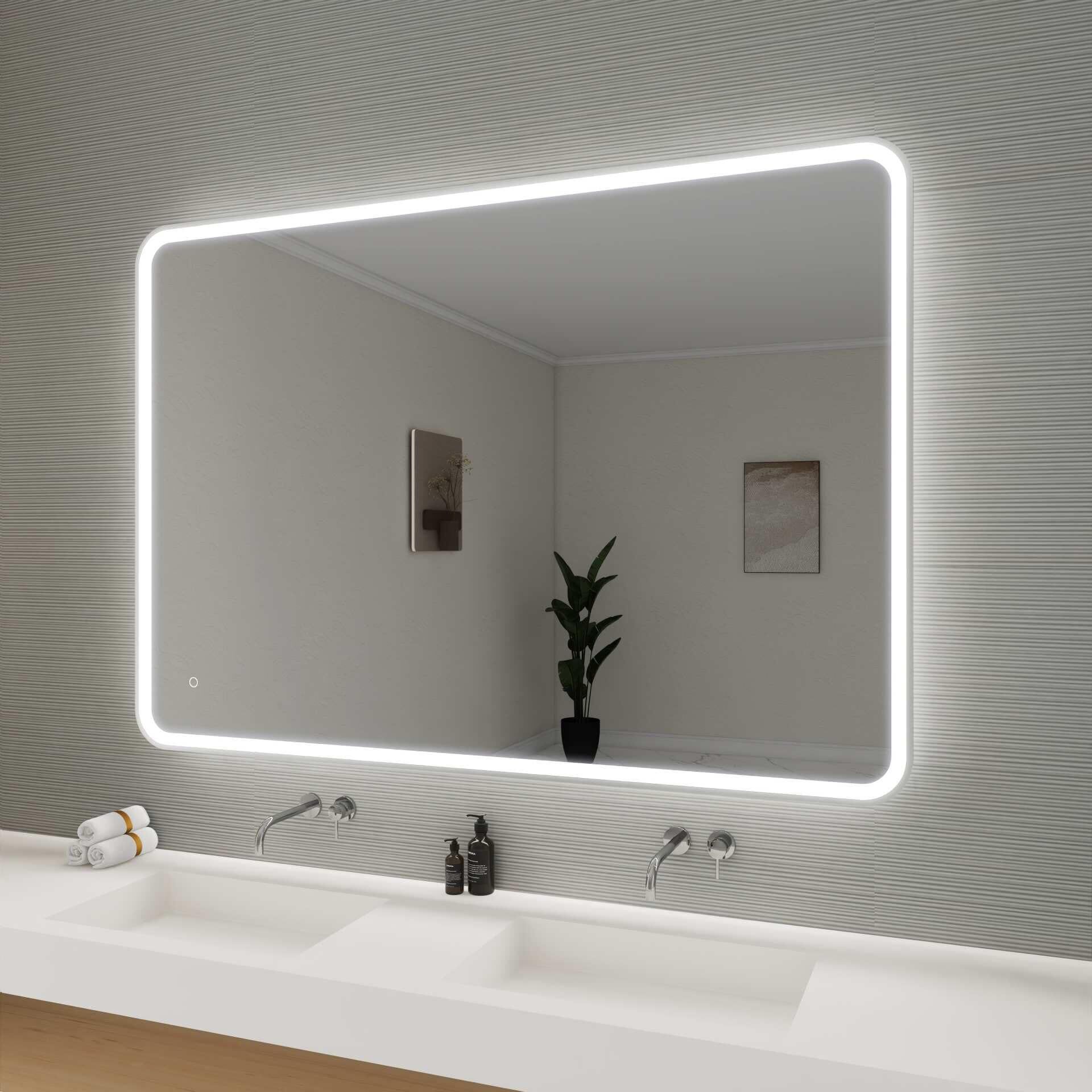 Harmoni 60 Inch Round LED Lighted Mirror by Elegant Decor