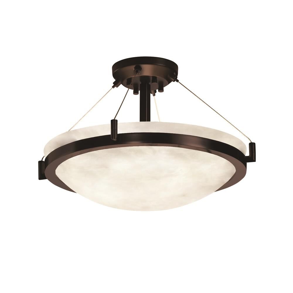 Clouds 21 Inch 3 Light LED Semi Flush Mount by Justice Design Group