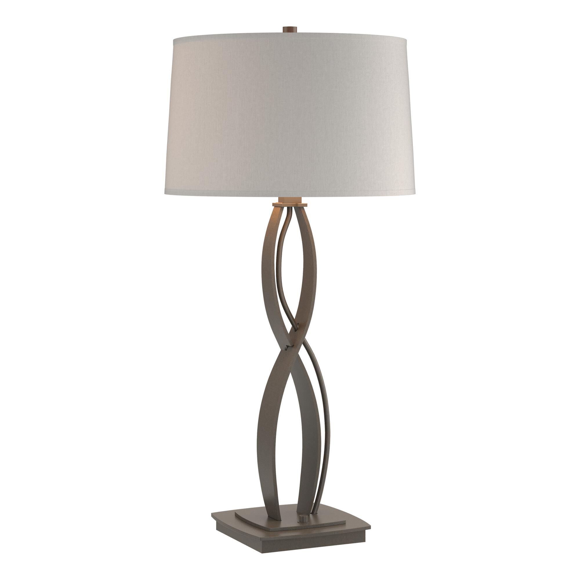 Shown in Dark Smoke finish and Flax shade