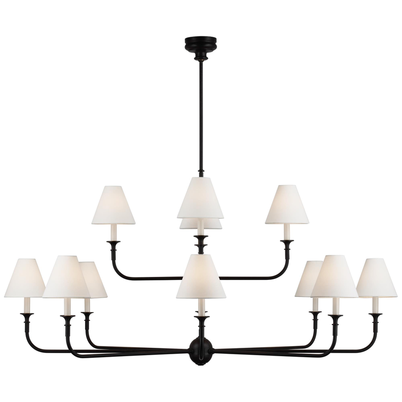 Thomas O'Brien Piaf 58 Inch 12 Light LED Chandelier by Visual Comfort Signature Collection