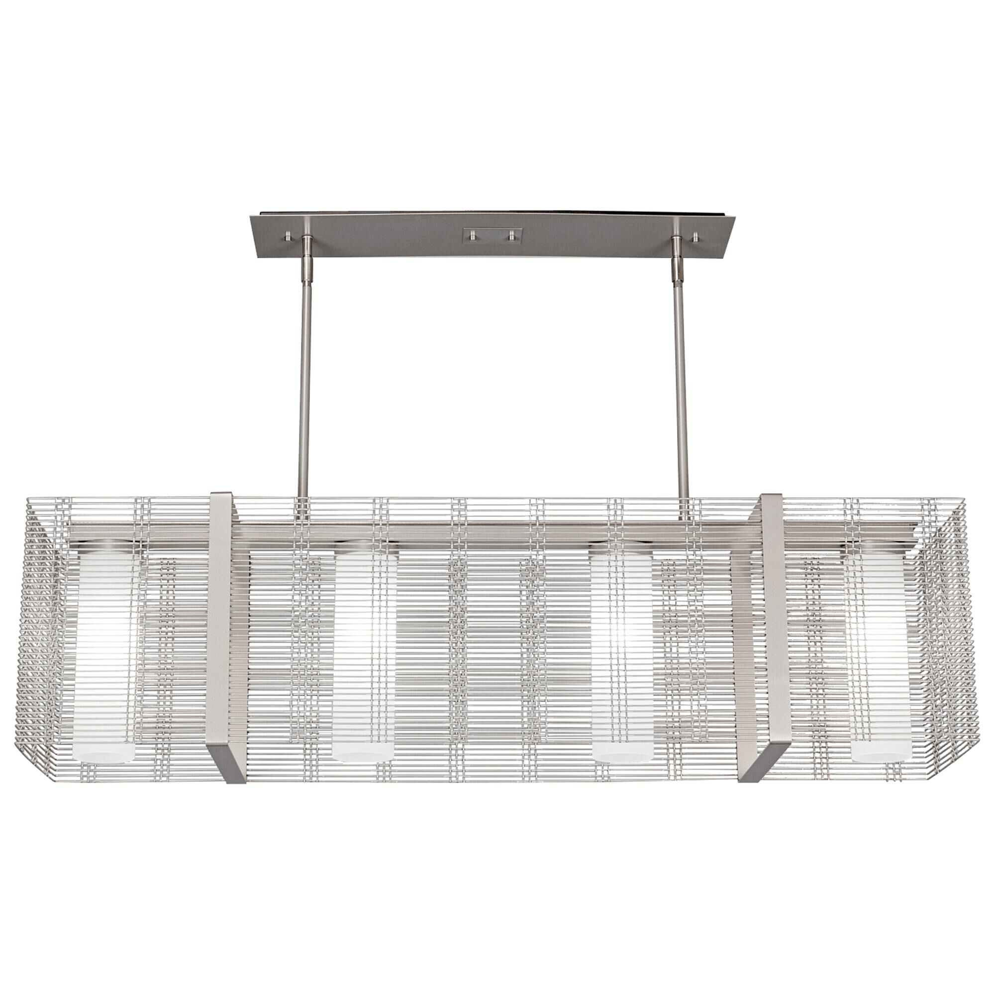 Shown in Beige Silver finish and Frosted glass