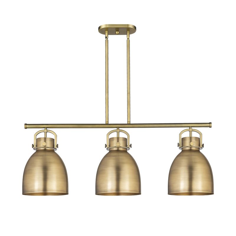 Bruno Marashlian Newton Bell 42 Inch 3 Light Linear Suspension Light by Innovations Lighting