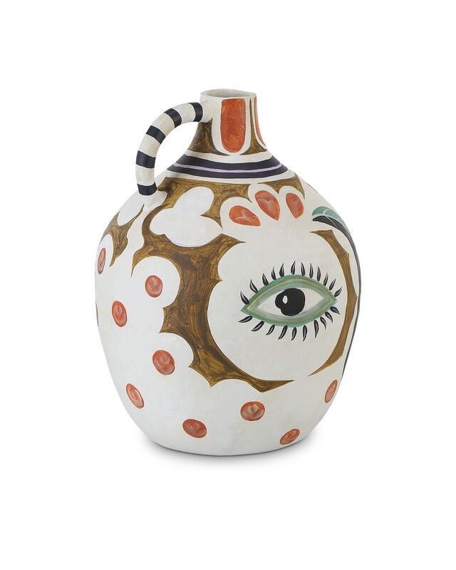 Hamsa Demijohn Vase Vase-Urn by Currey and Company