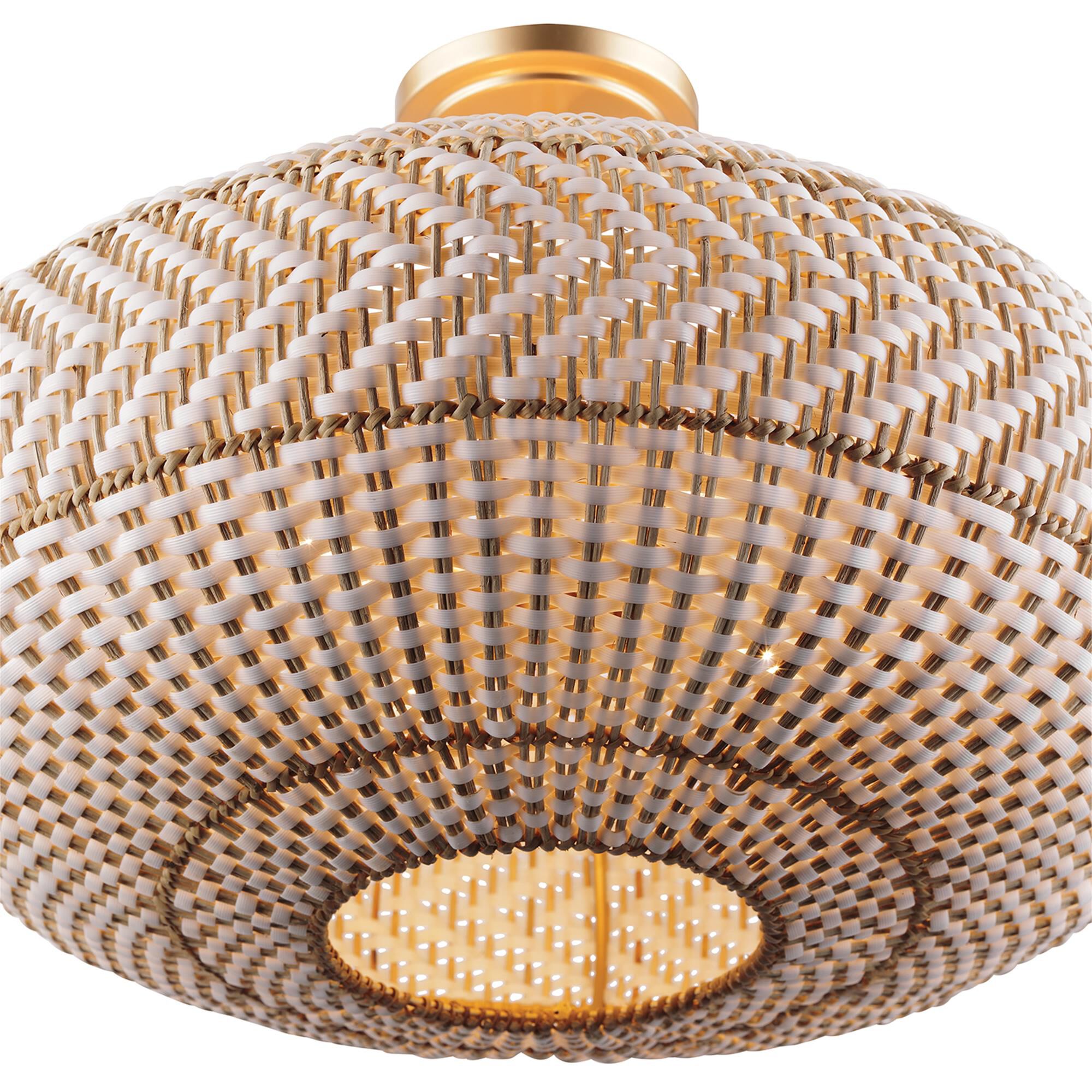 Zanzibar 22 Inch 4 Light Semi Flush Mount,