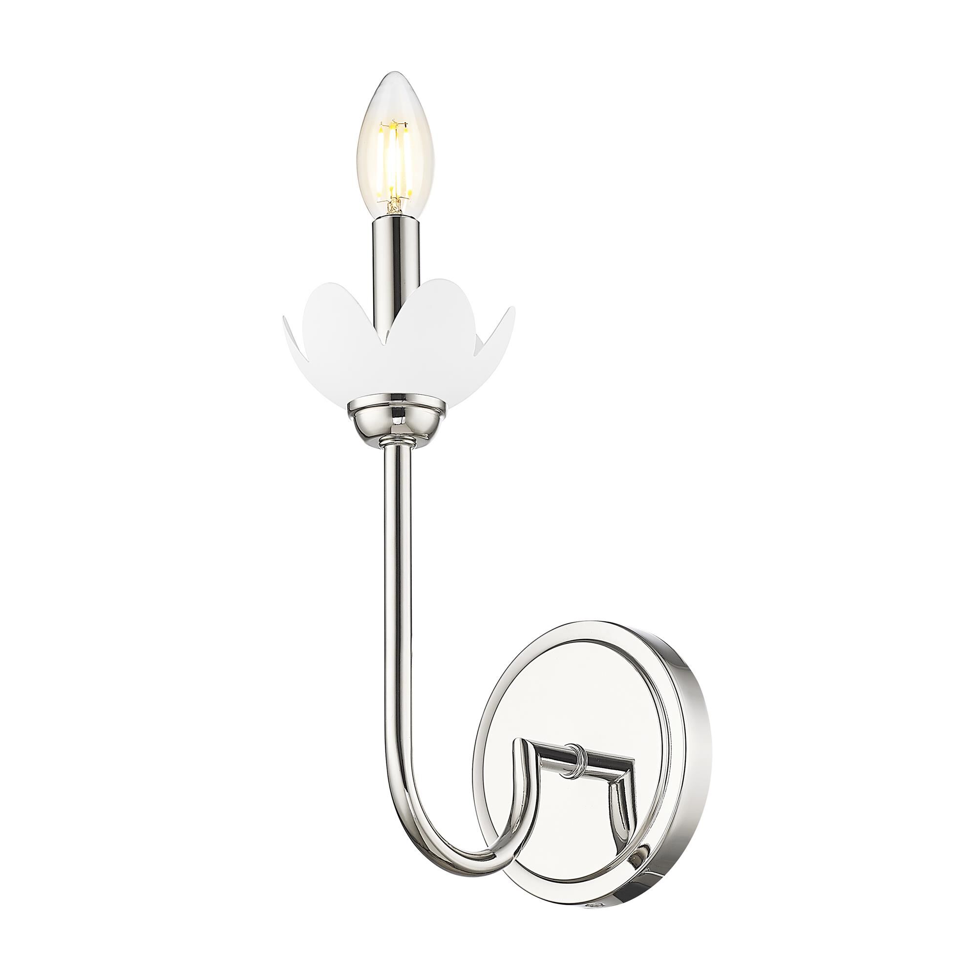 Shown in Polished Nickel finish and Clear Ribbed glass and Clear Ribbed shade