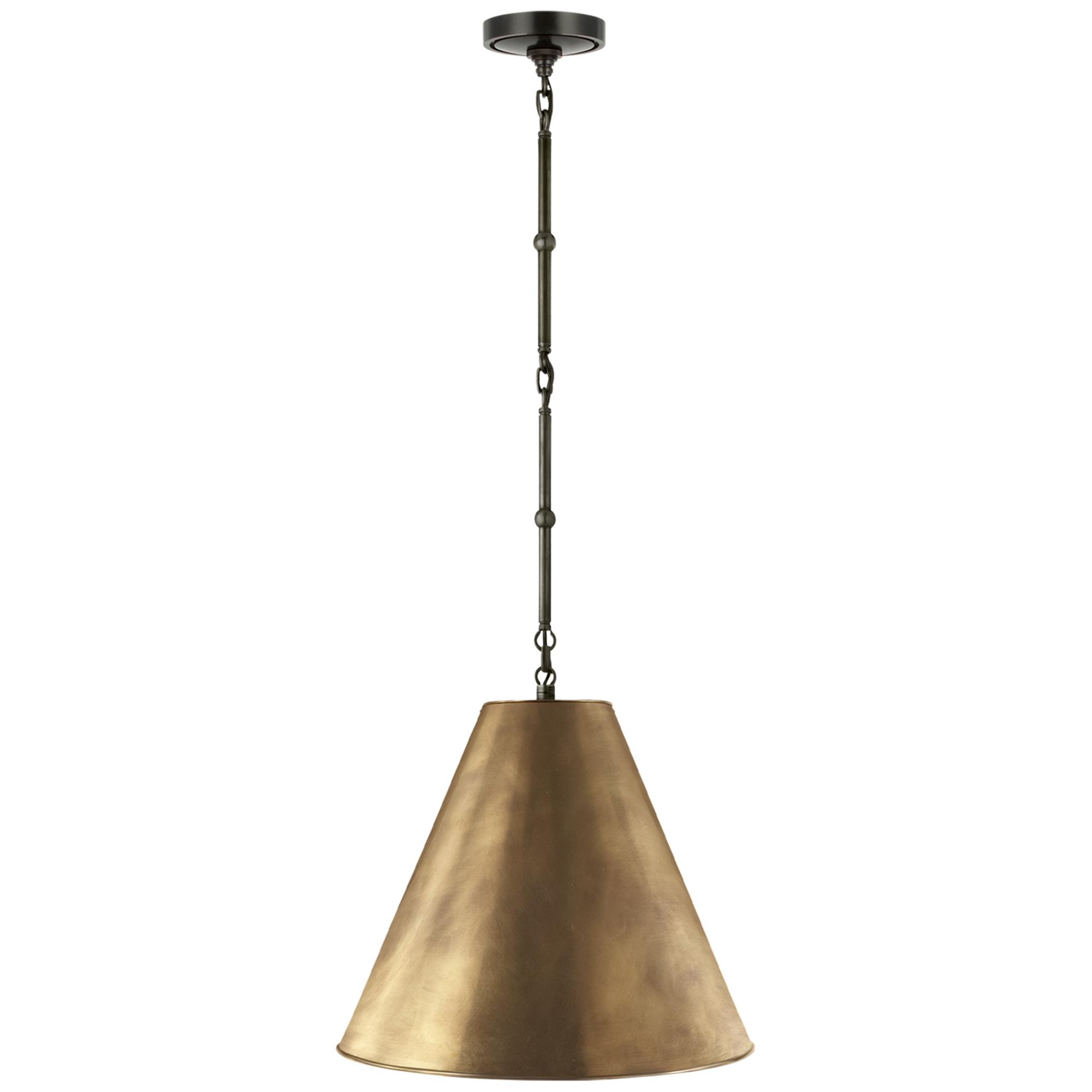 Shown in Bronze finish and Antique Brass shade