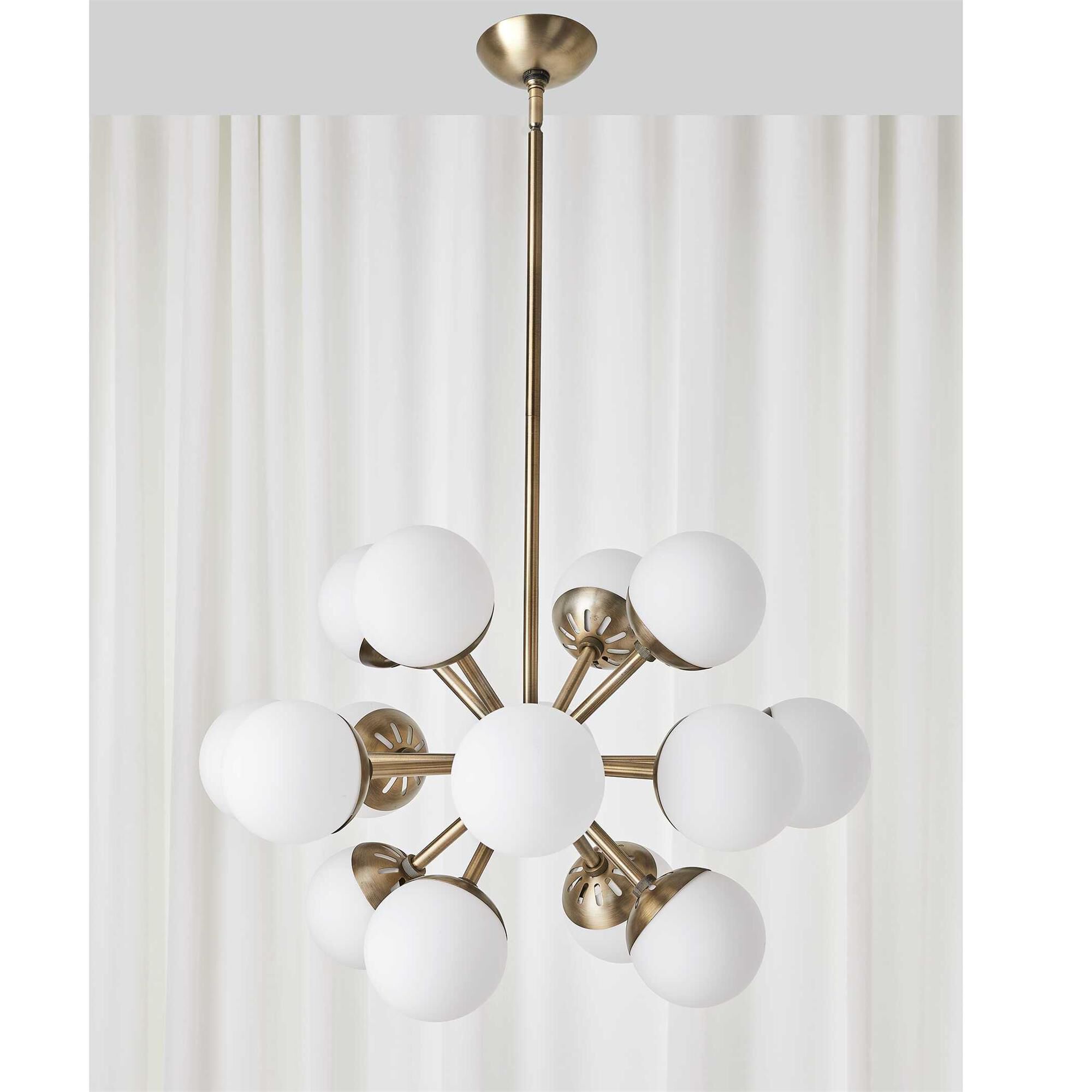 Revelation Design Droplet 28 Inch 16 Light Chandelier,