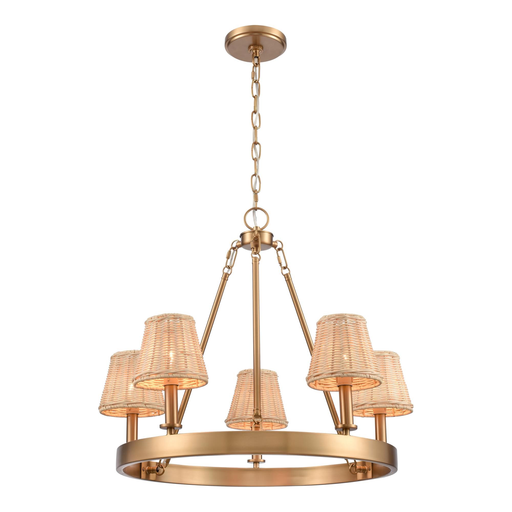 Rydell 24 Inch 5 Light Chandelier by ELK Lighting